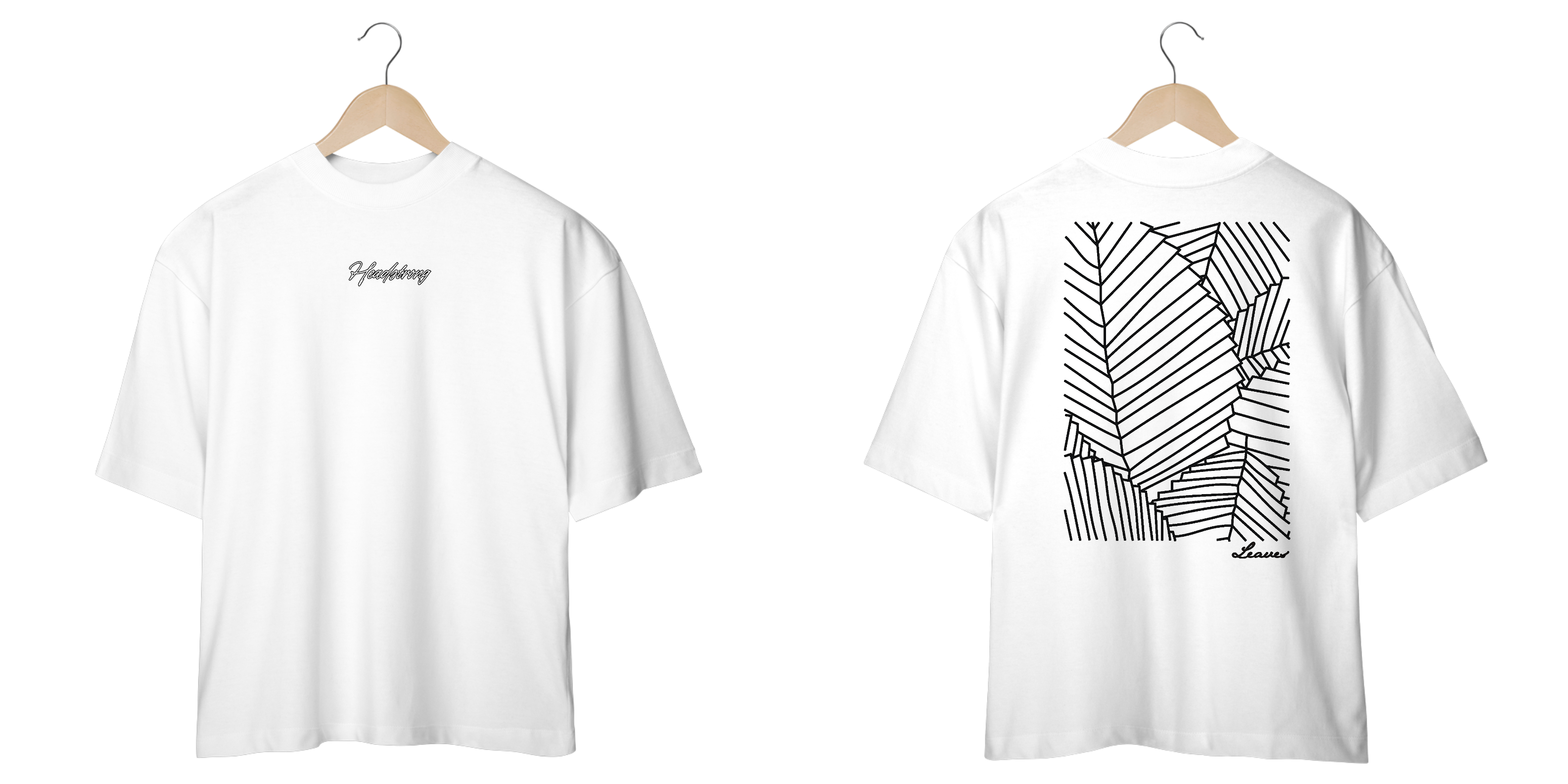 OVERSIZED HEADLINE LEAVES