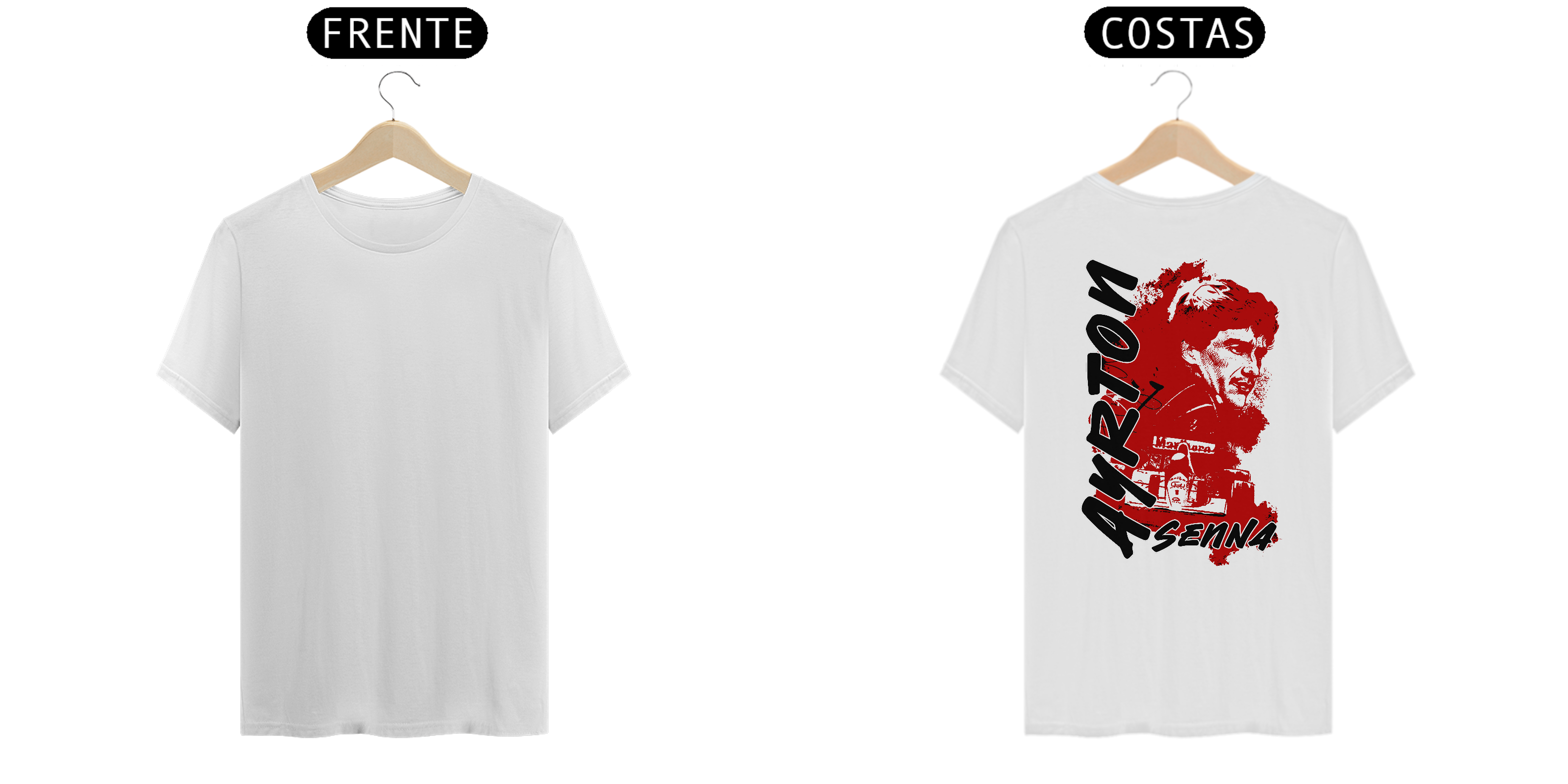 TSHIRT SENNA RED BLACK