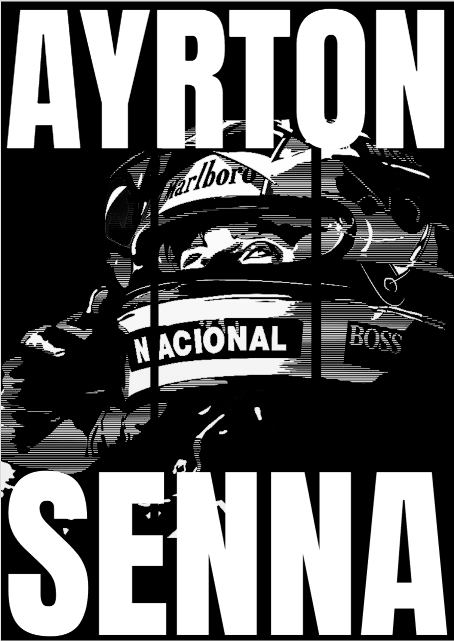 POSTER SENNA WHITE