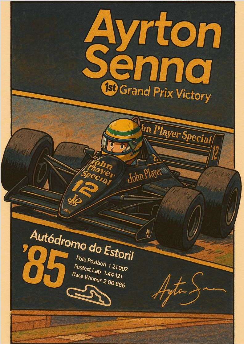 POSTER SENNA GRAND PRIX 