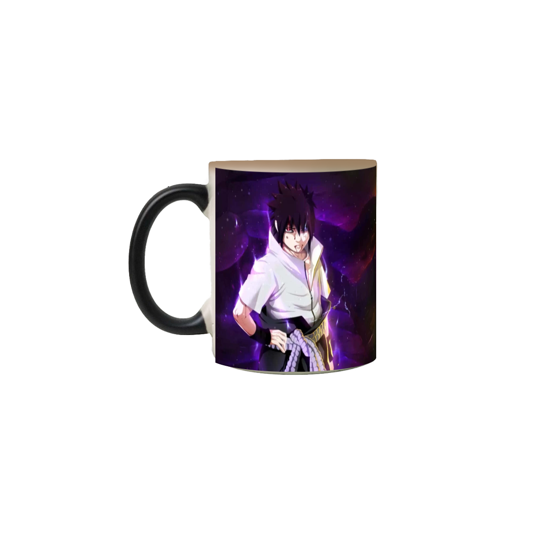 Nome do produto: Caneca Mágica - Naruto Uzumaki e Sasuke Uchiha