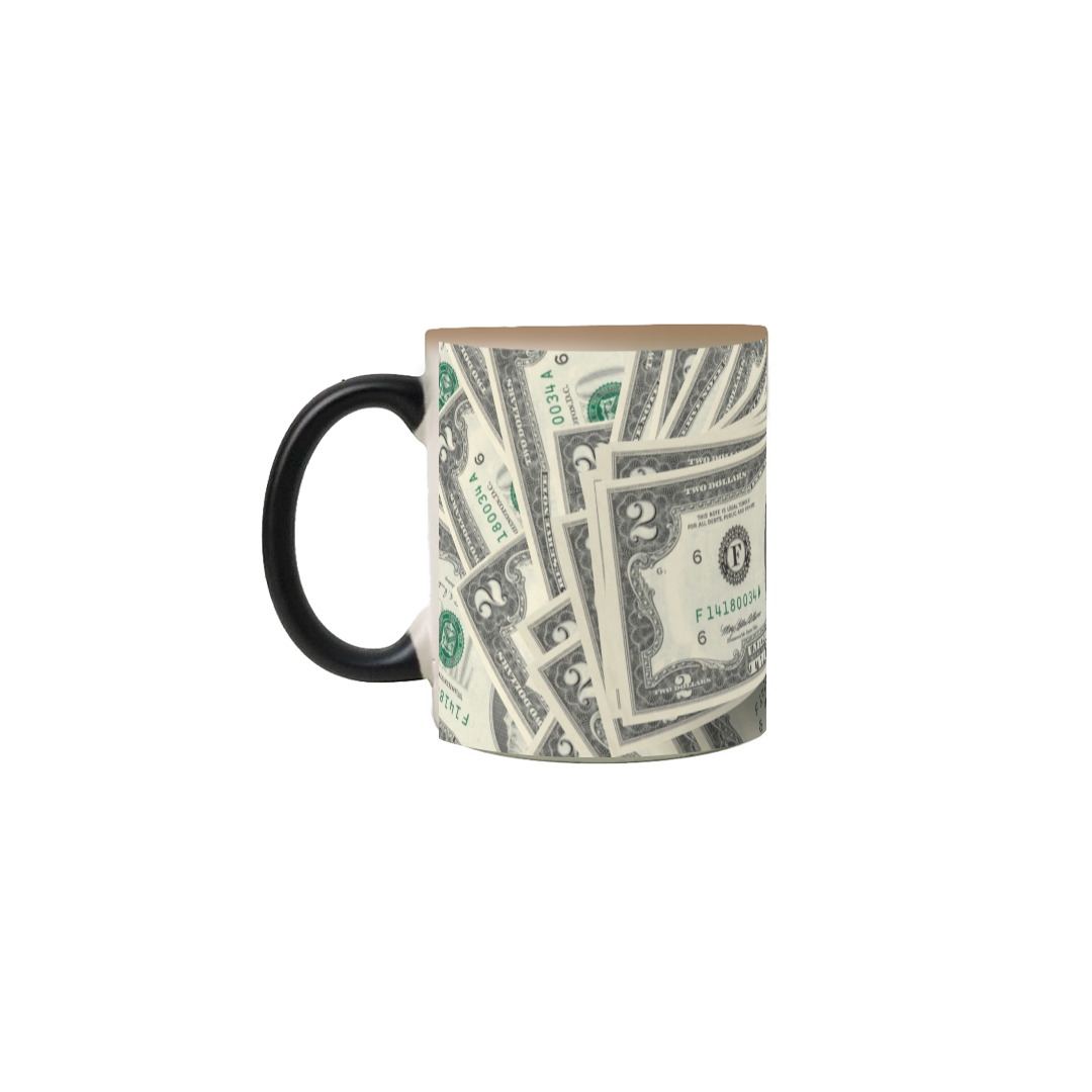 Caneca Mágica - Nota de Dolar