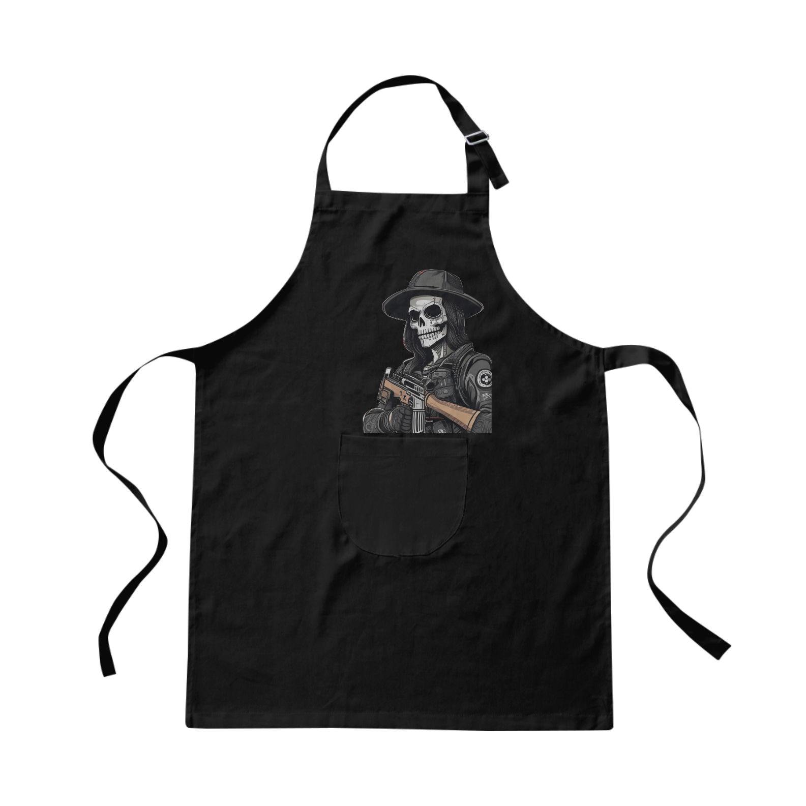 Avental Brim Chef Cozinha - Caveira Exército