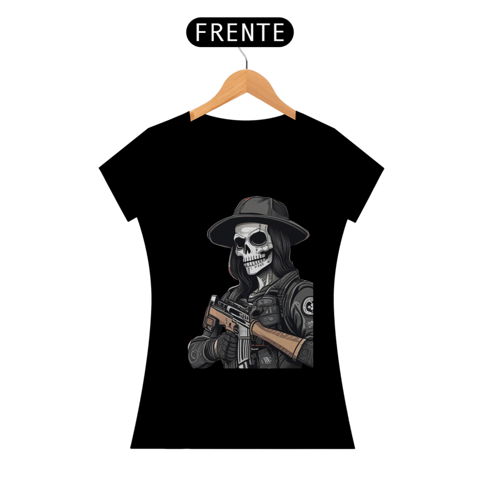 Camisa Baby Long Prime - Caveira Exército