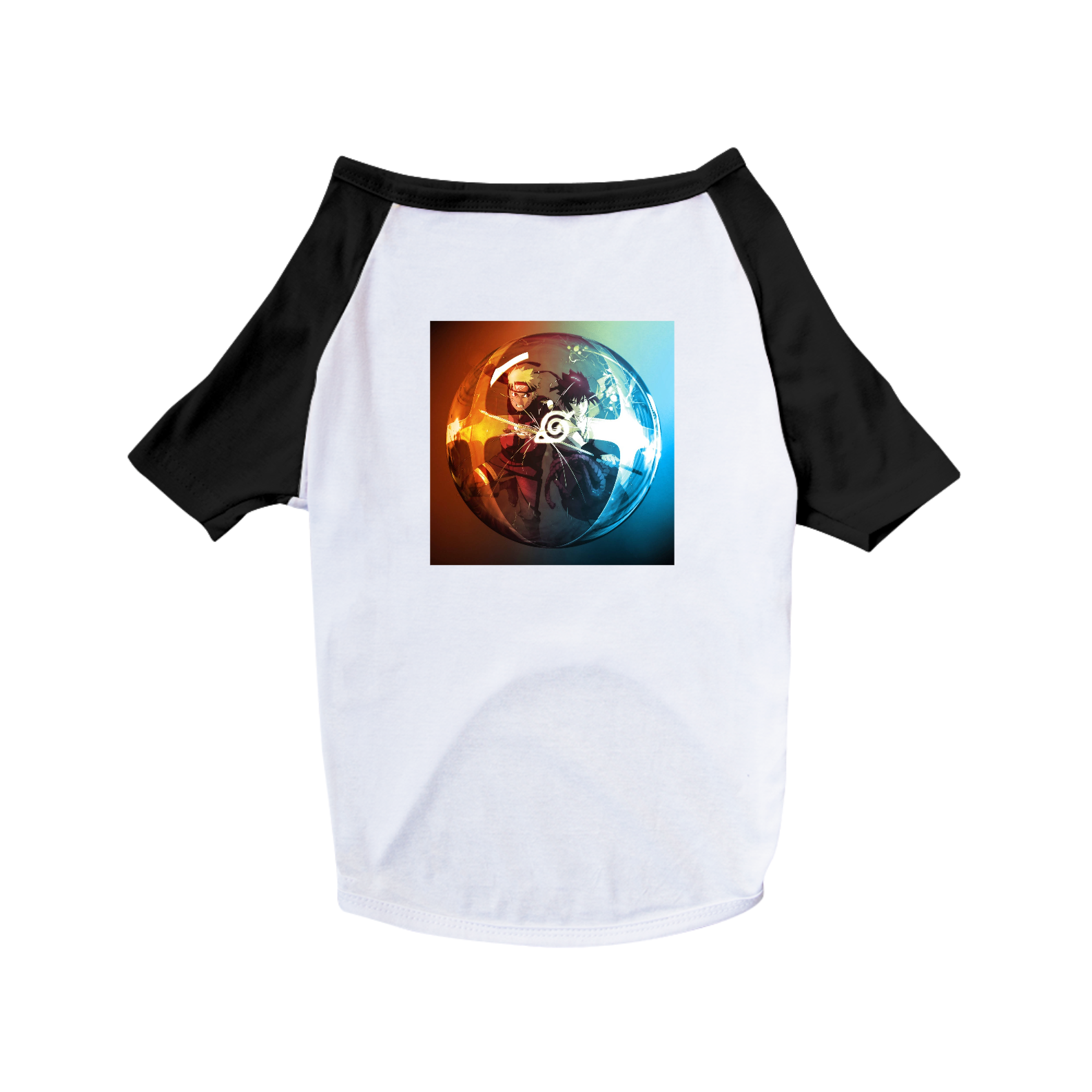 Camisa Pet Dog - Naruto Uzumaki X Sasuke Uchiha