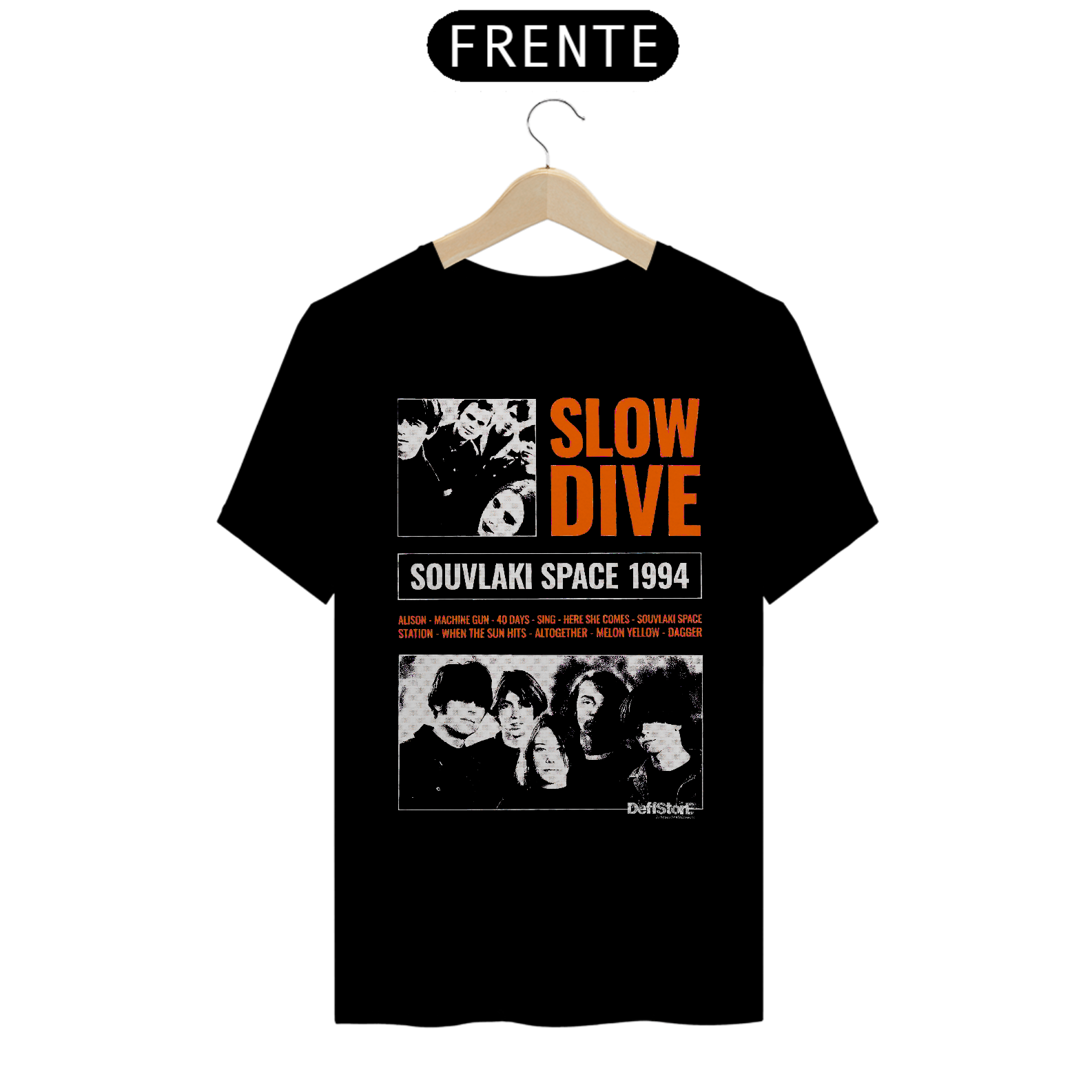 T-Shirt Prime SLOWDIVE - 1994 em DeffStorE® Camisetas Custom