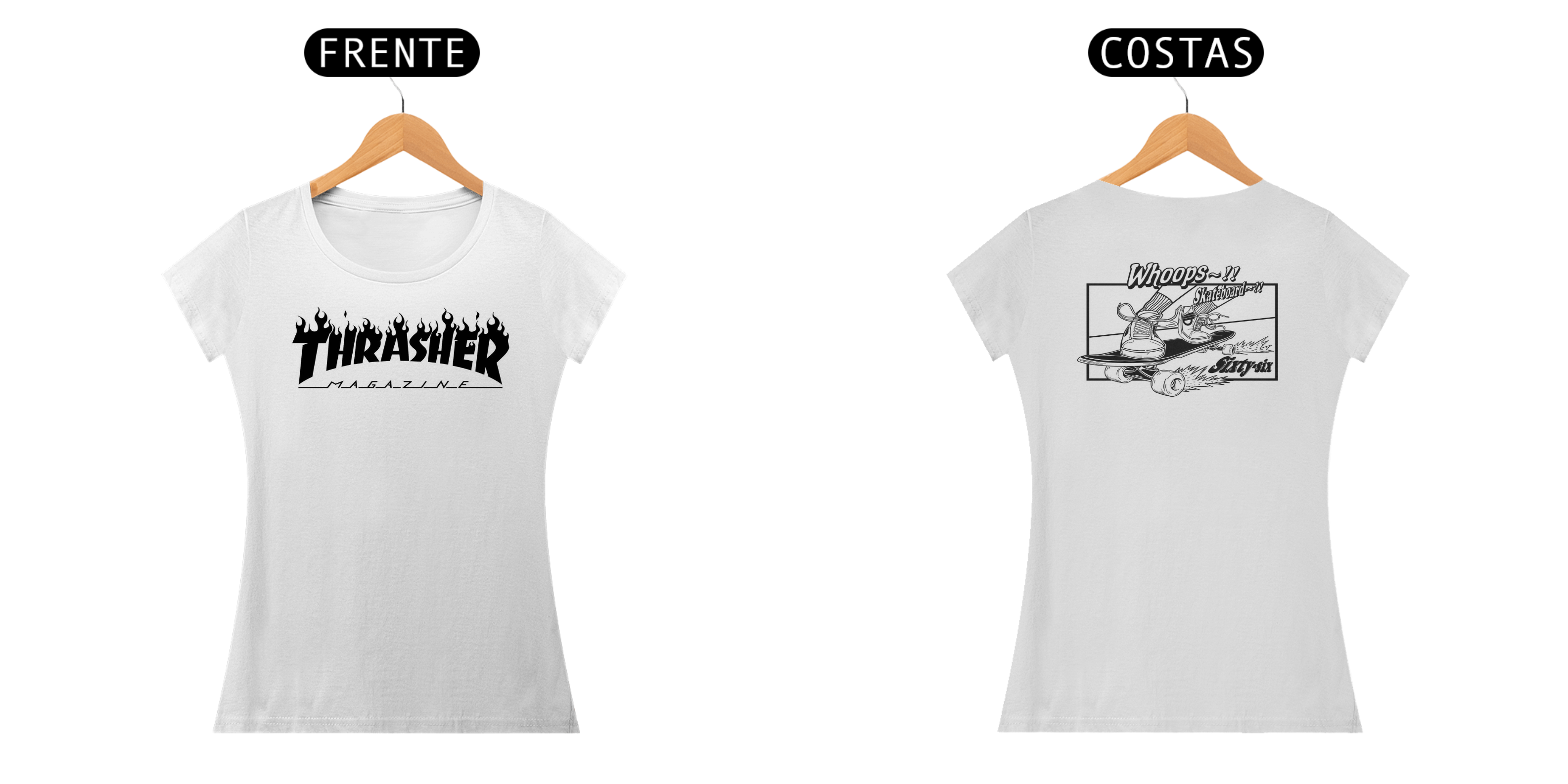 Camisa Elegante De Skatista Feminina