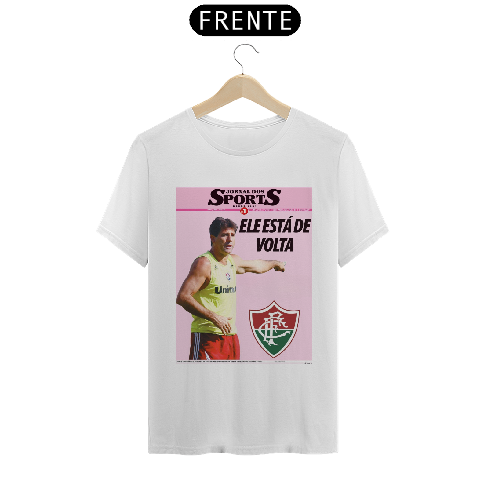 CAMISA RENATO GAÚCHO TÉCNICO DO FLUMINENSE 2009