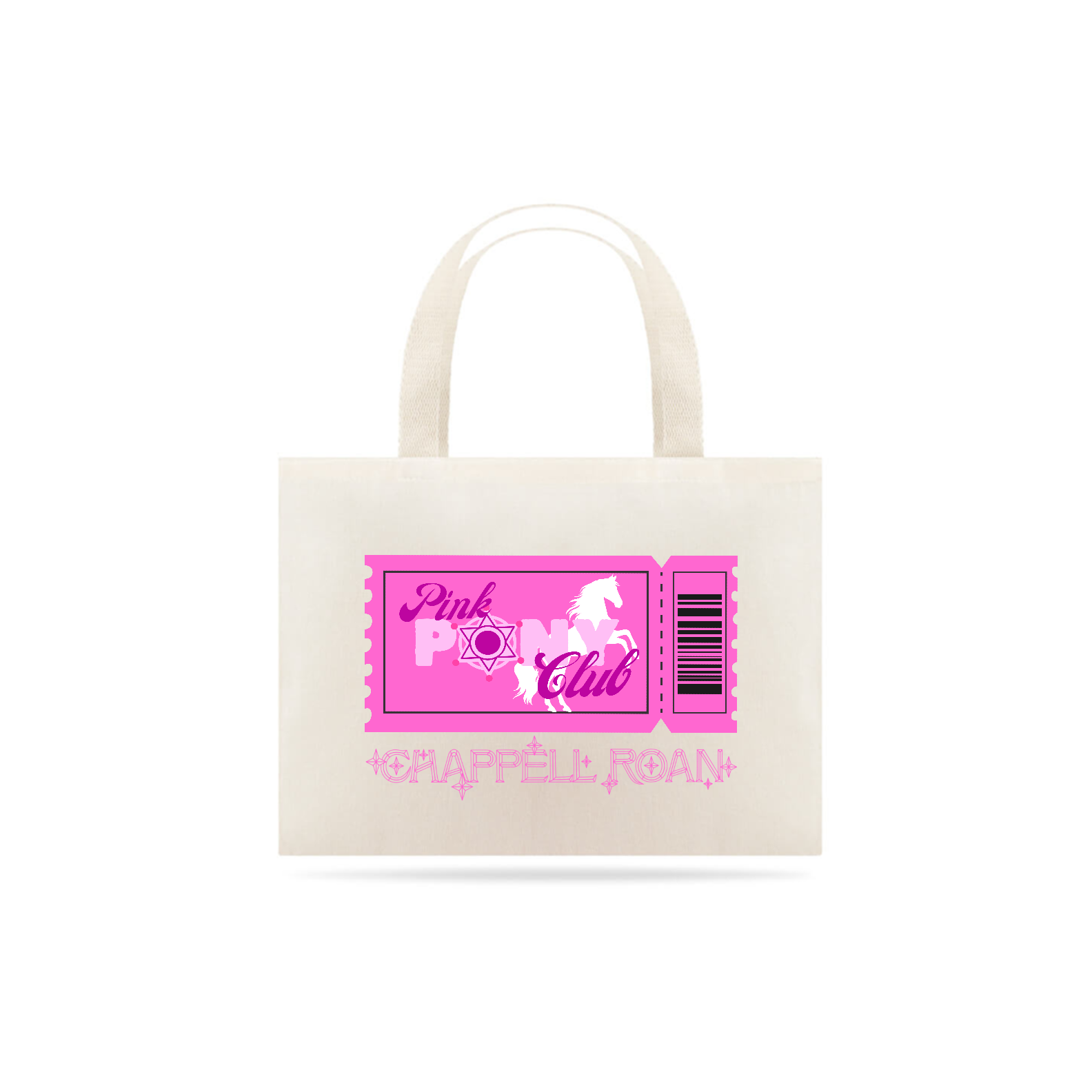 Nome do produto: Ecobag Pink pony club