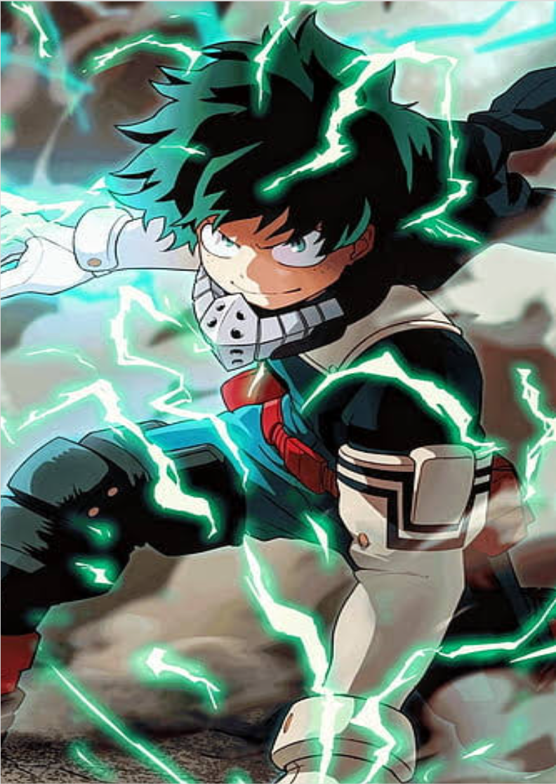 Quadro/poster izuku midoriya boku no hero