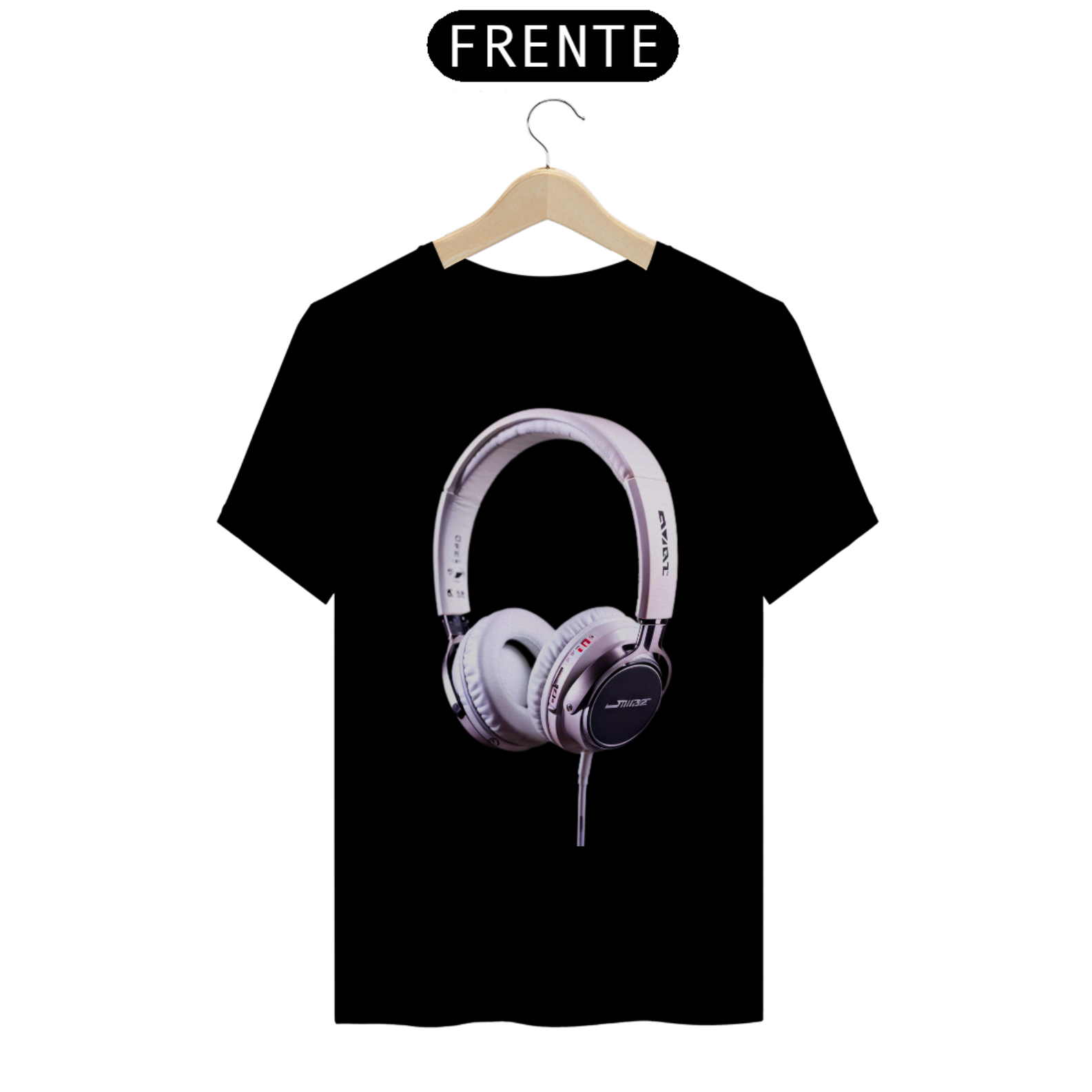 Nome do produto: Camisetas fone branco