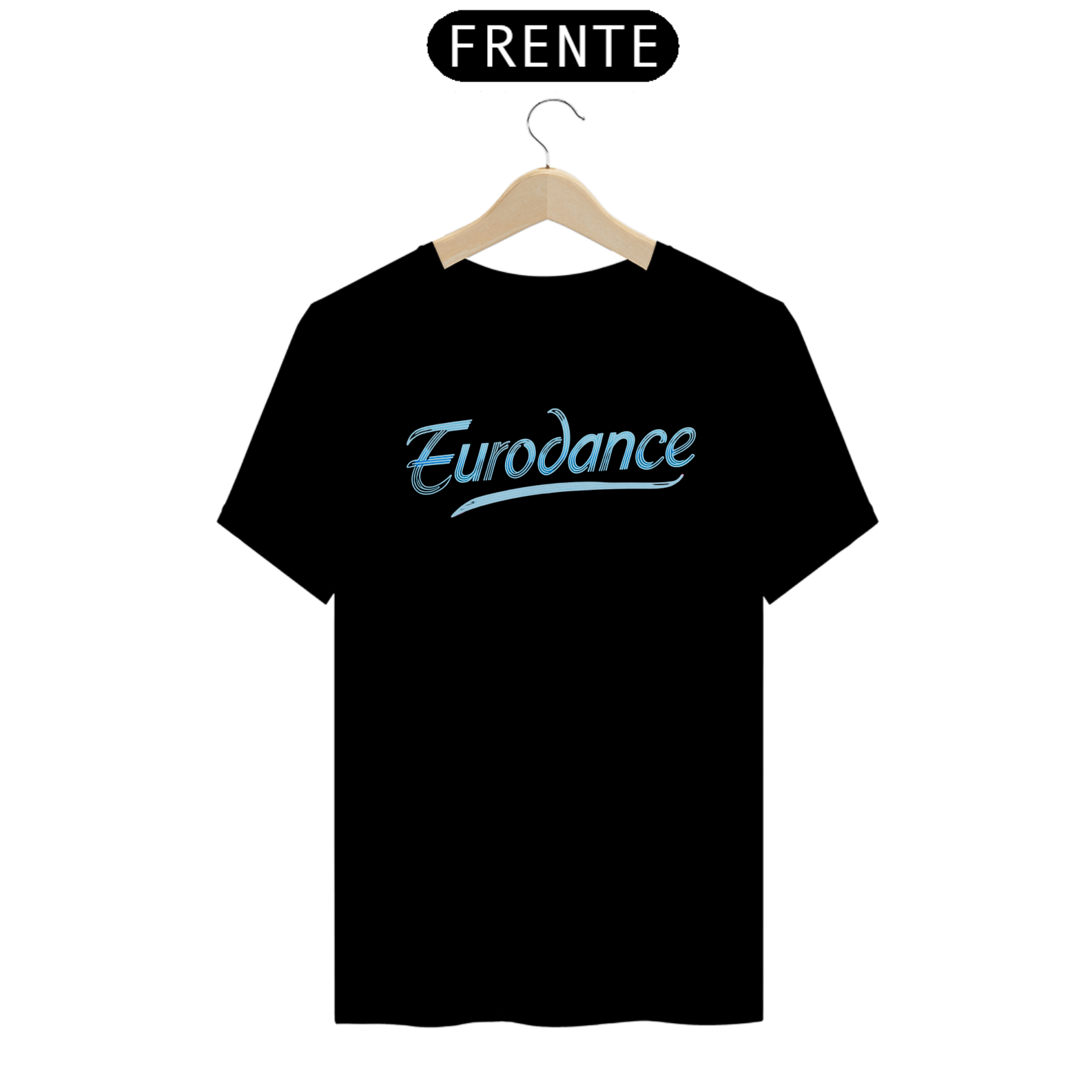 Camiseta Eurodance letra azul