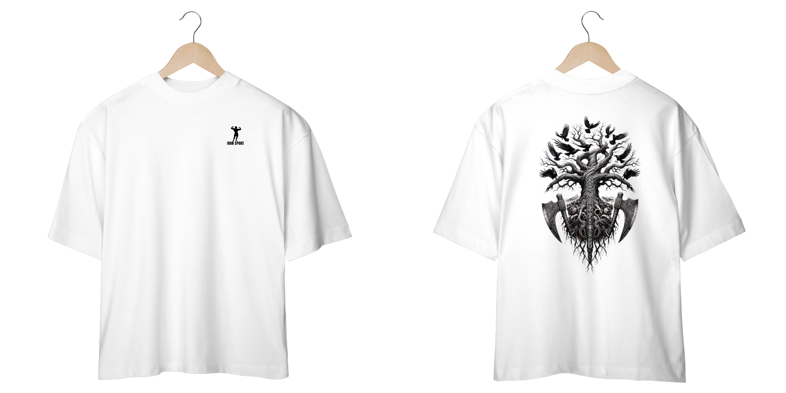 Nome do produto: Camisa Oversized Viking Branca