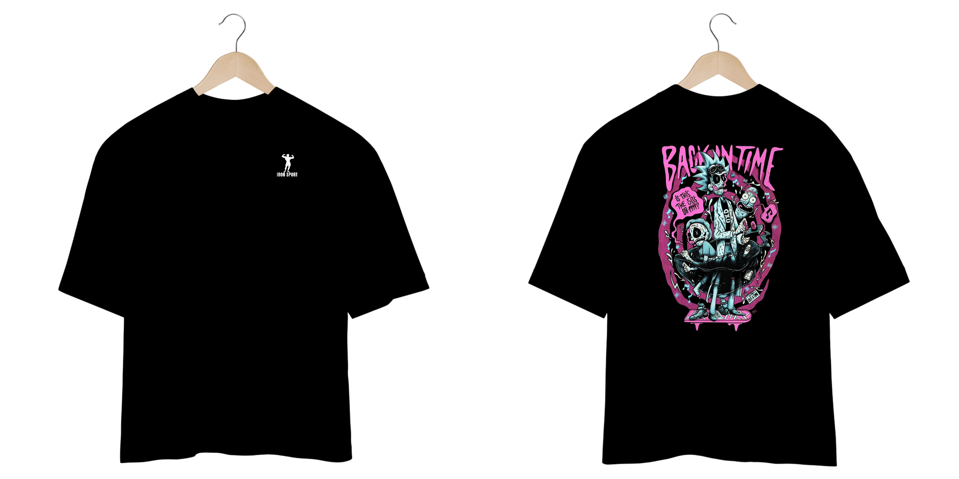 Camisa Oversized Rick and Morty