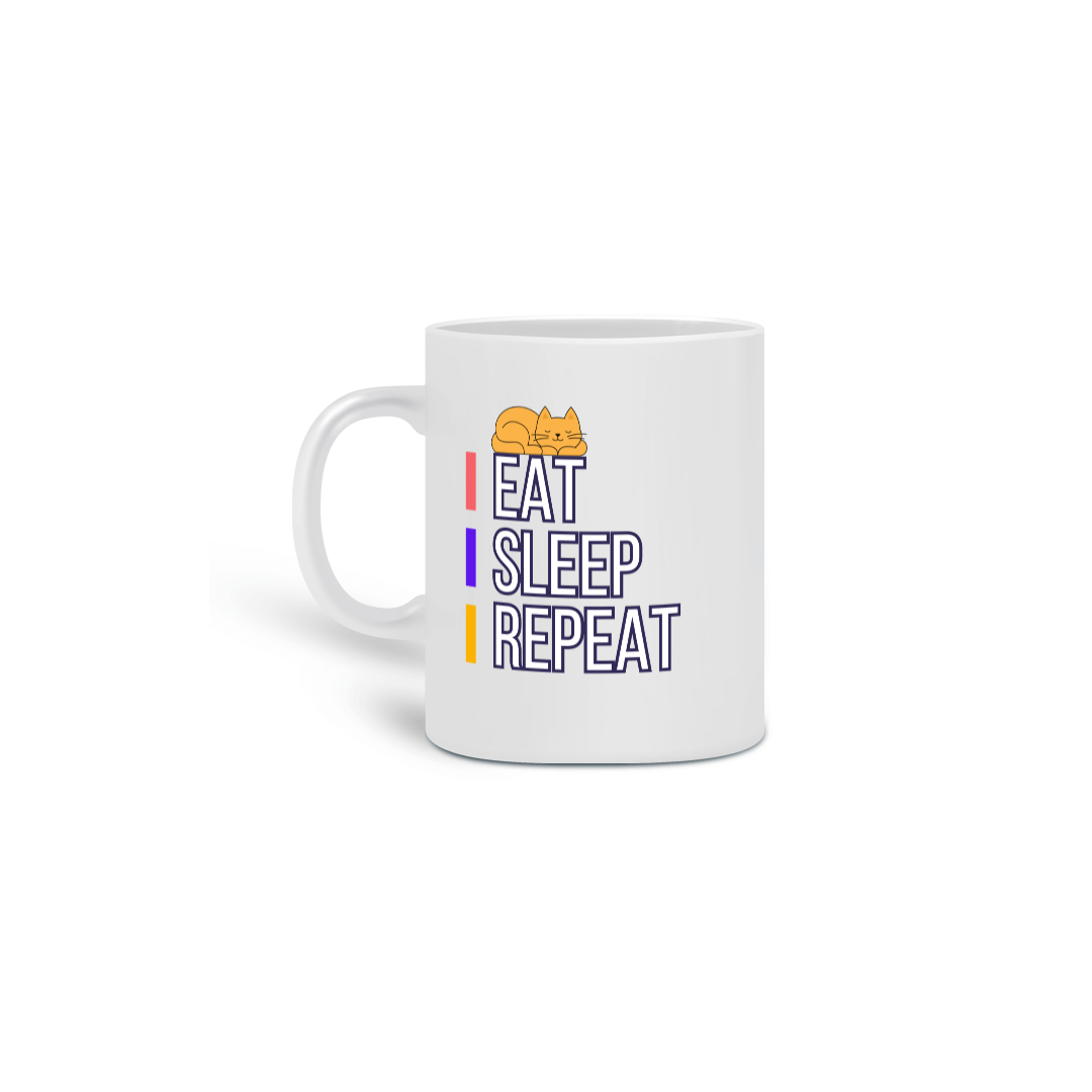 Caneca Eat Sleep Repeat