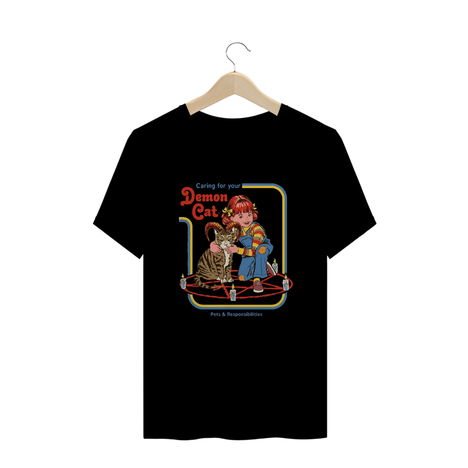 Camiseta Demon Cat - Plus Size
