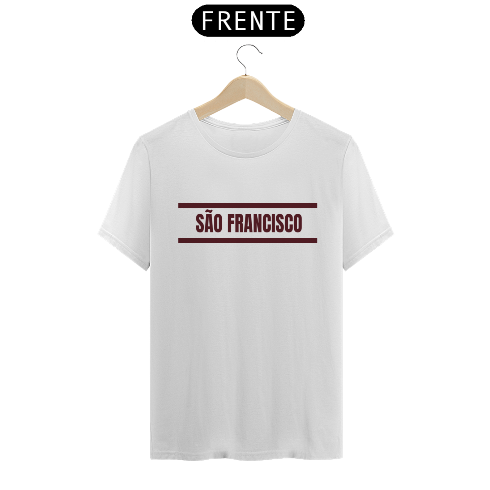 Nome do produto: CAMISETA UNISSEX SÃO FRANCISCO
