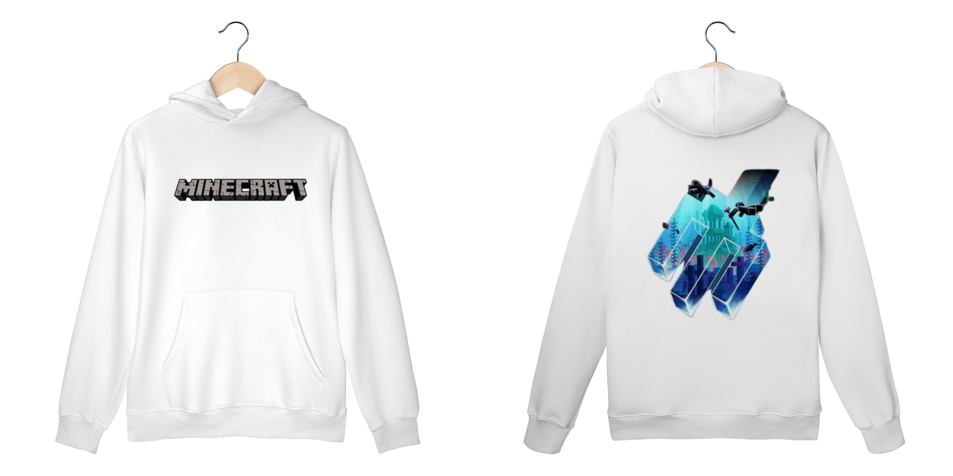 MOLETOM TRIDENTE MINECRAFT