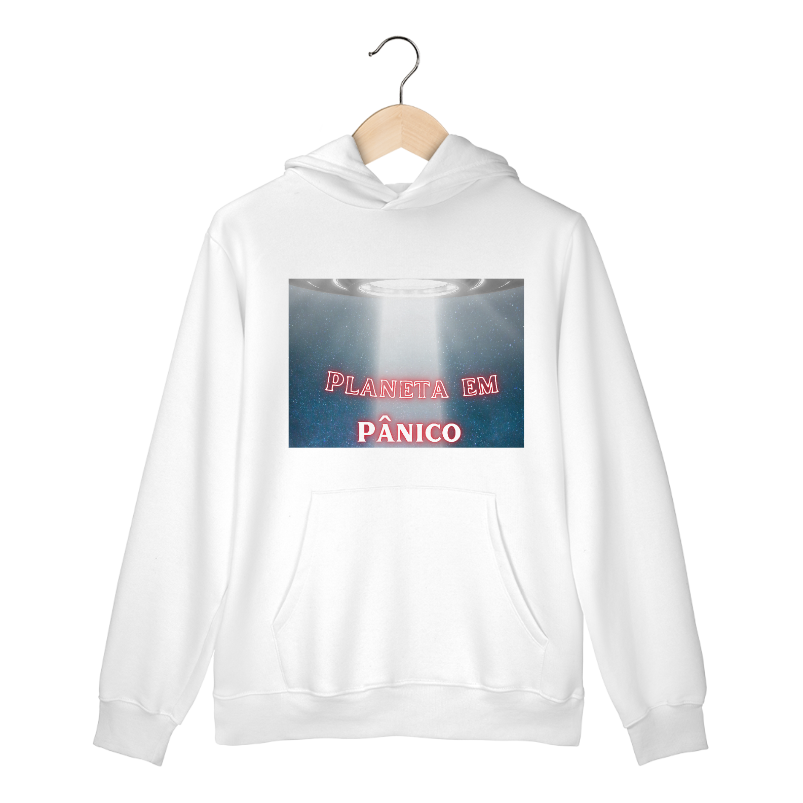 MOLETOM COM TOUCA - PLANETA EM PÂNICO, O FIM DO MUNDO COMEÇOU