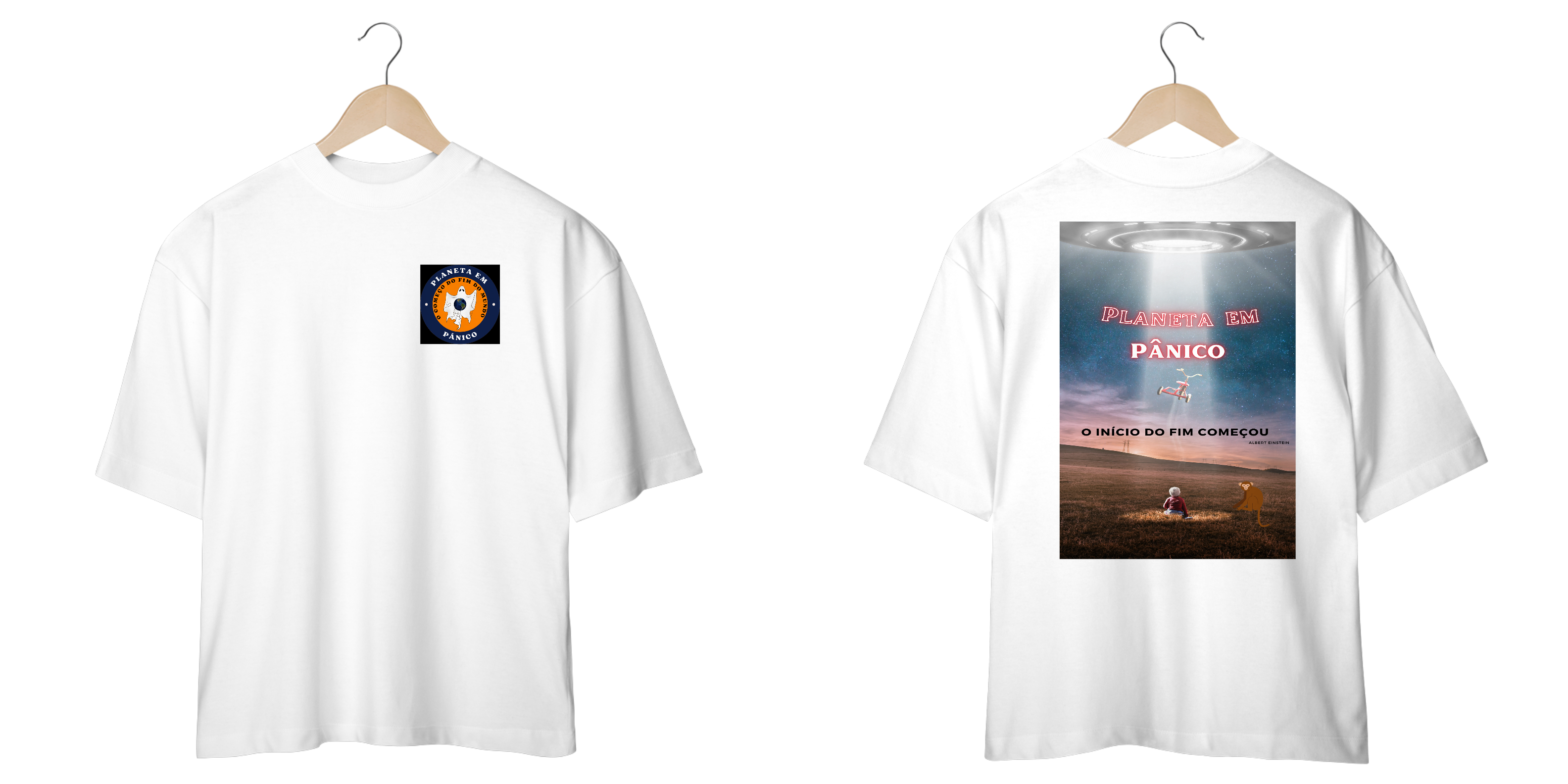 Camisa High Quality Planeta em Pânico. Essa só os campeões Terão no fim dos tempos