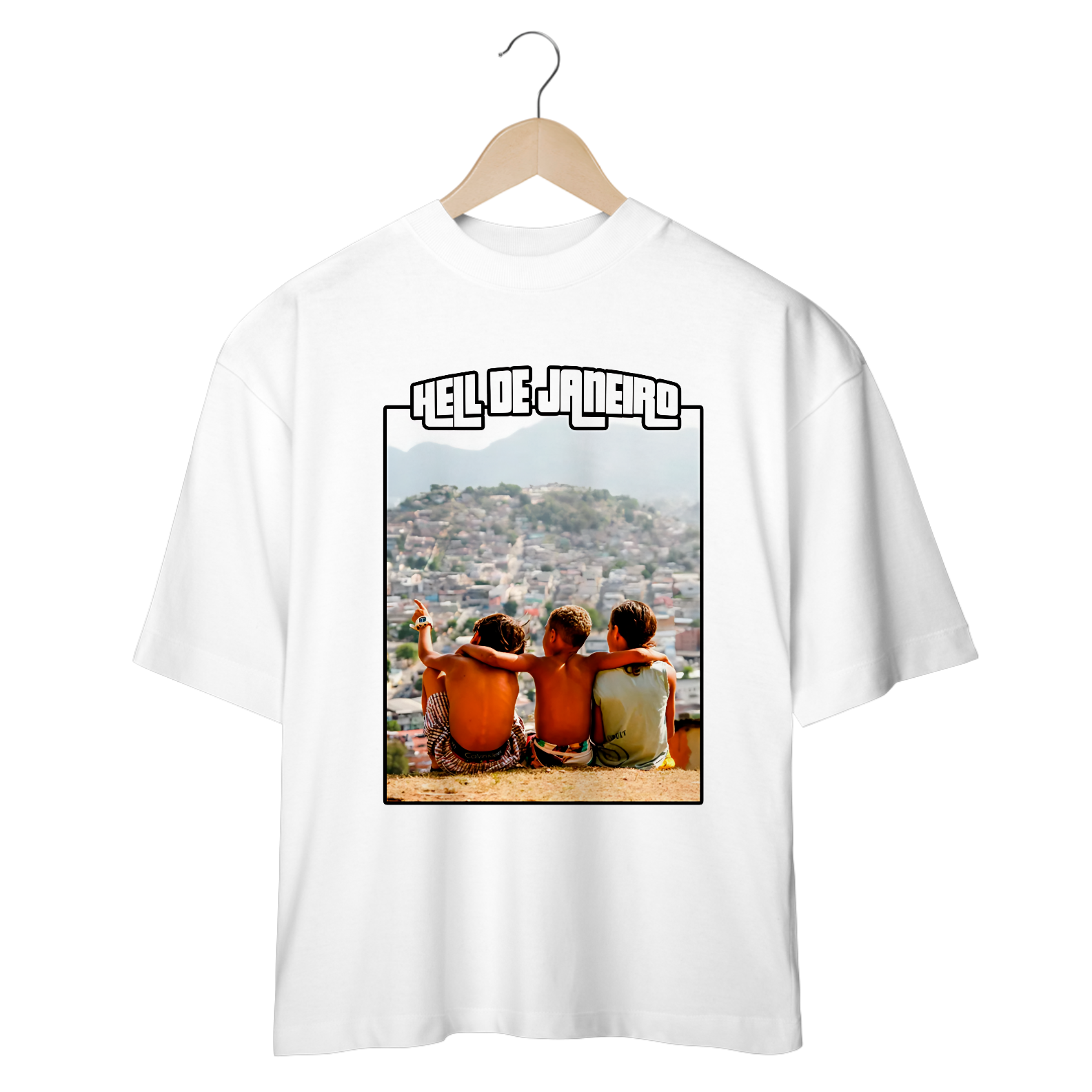Nome do produto: Camiseta Loyalty Oversized Hell de Janeiro
