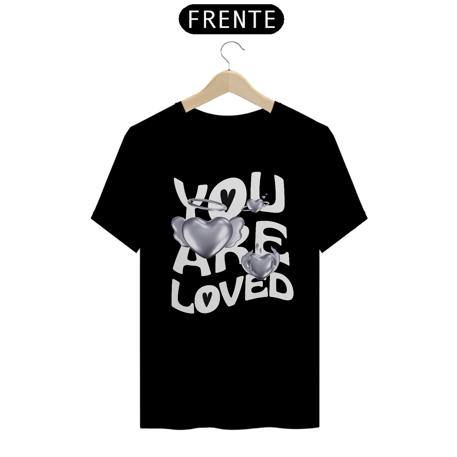 Camiseta OnneBlack Pima loved