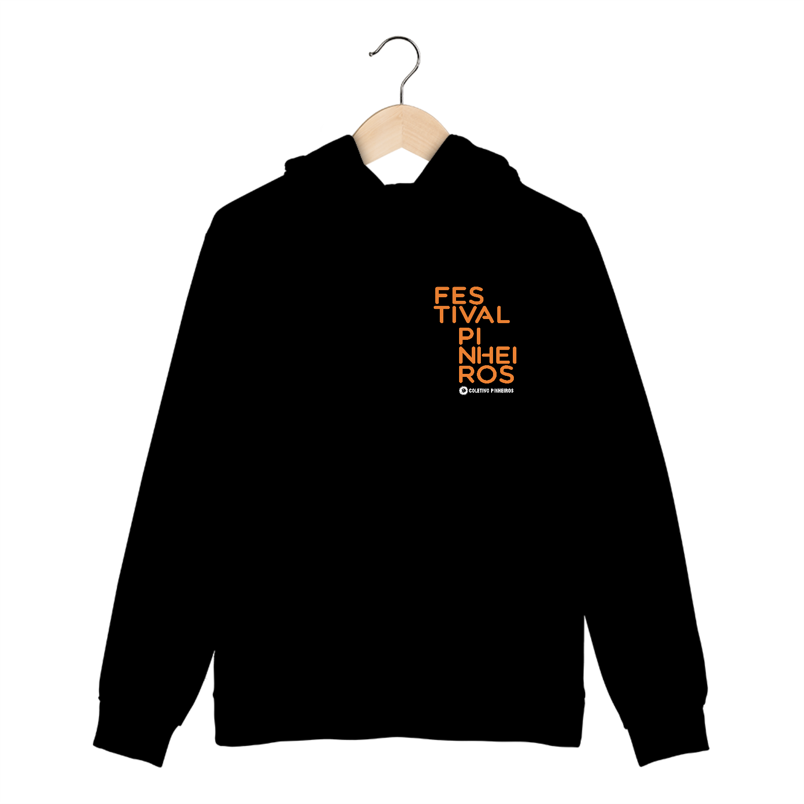 Moletom Canguru Festival Pinheiros - Logo Laranja