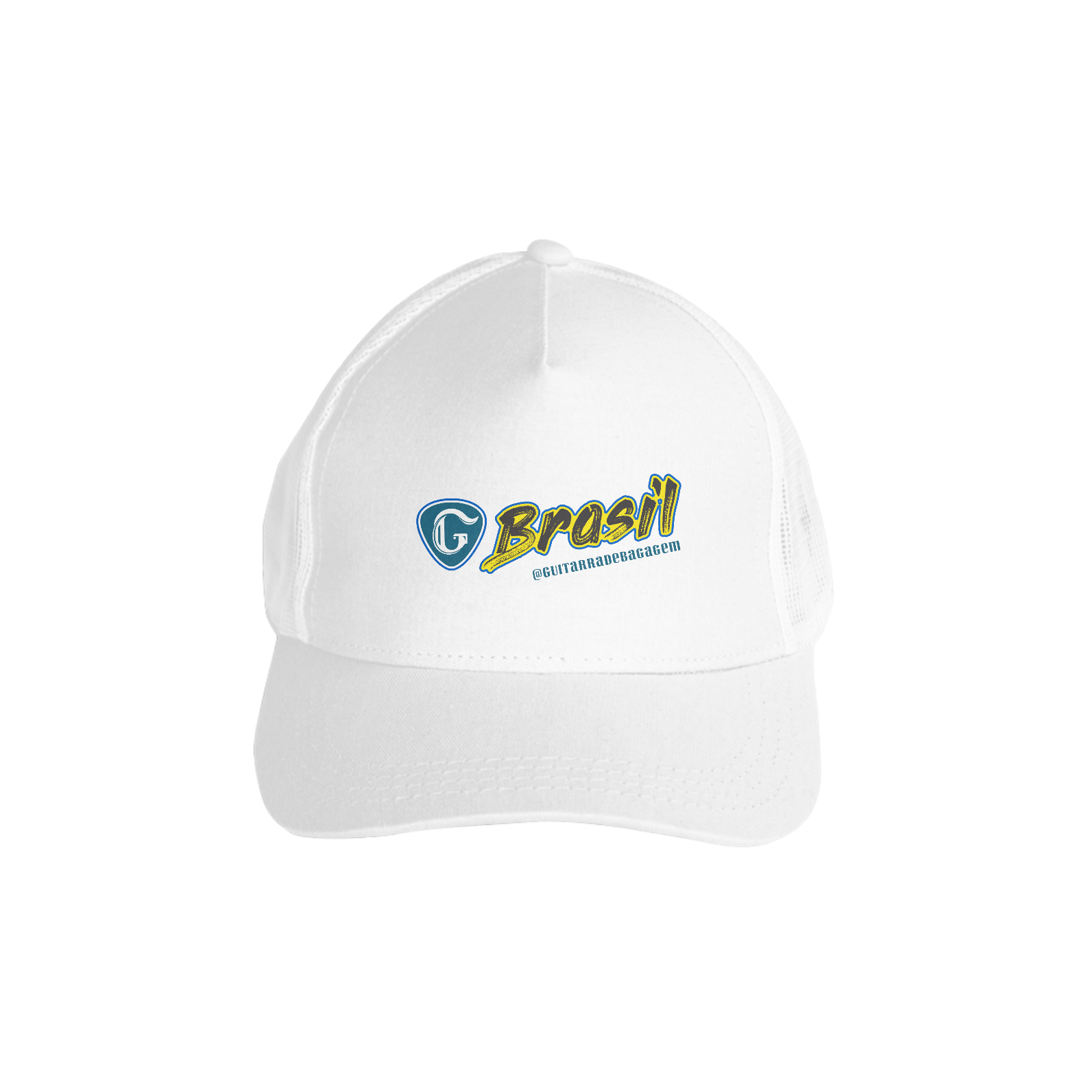 Boné Brasil Branco com Tela