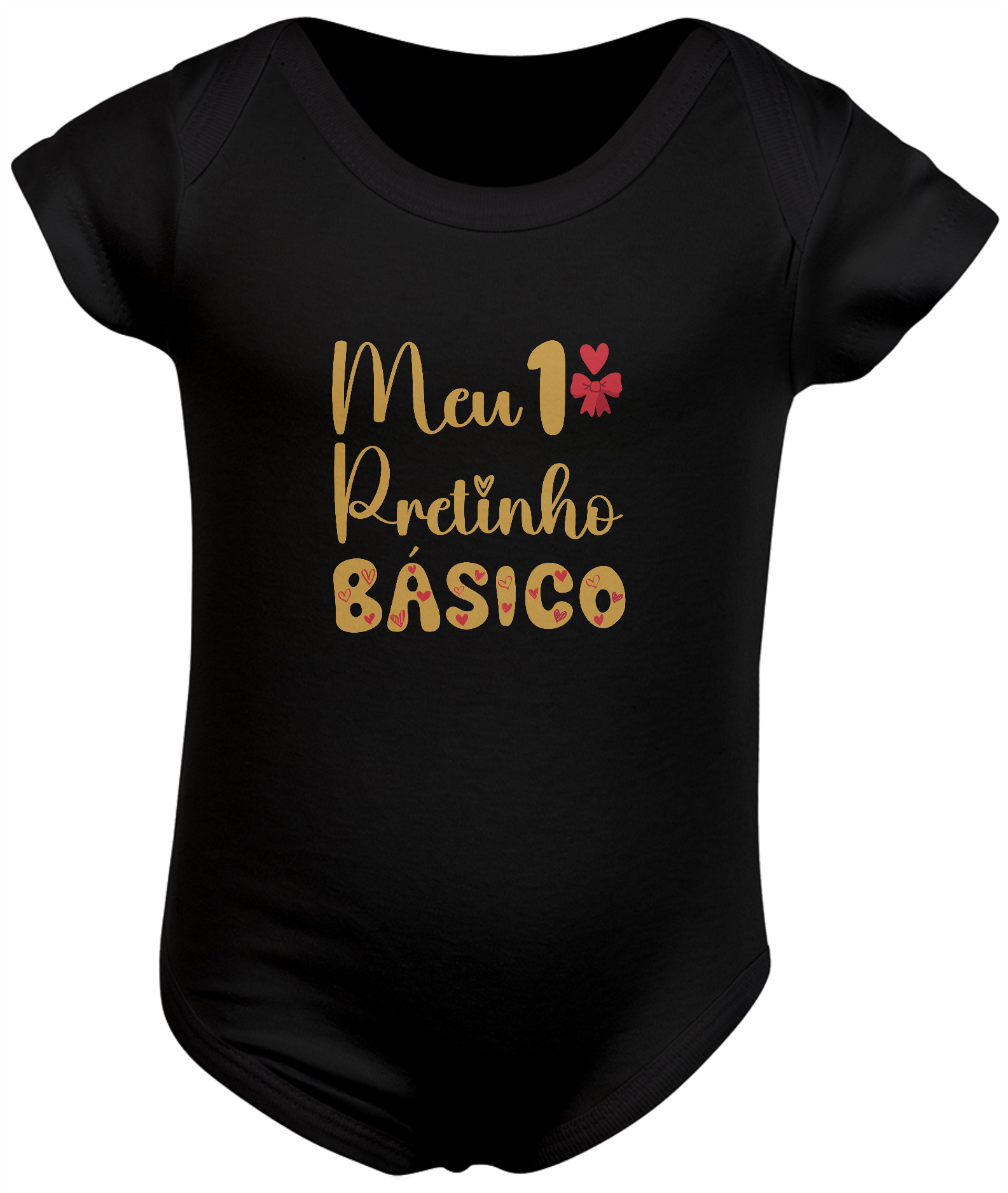Body infantil meu primeiro pretinho básico