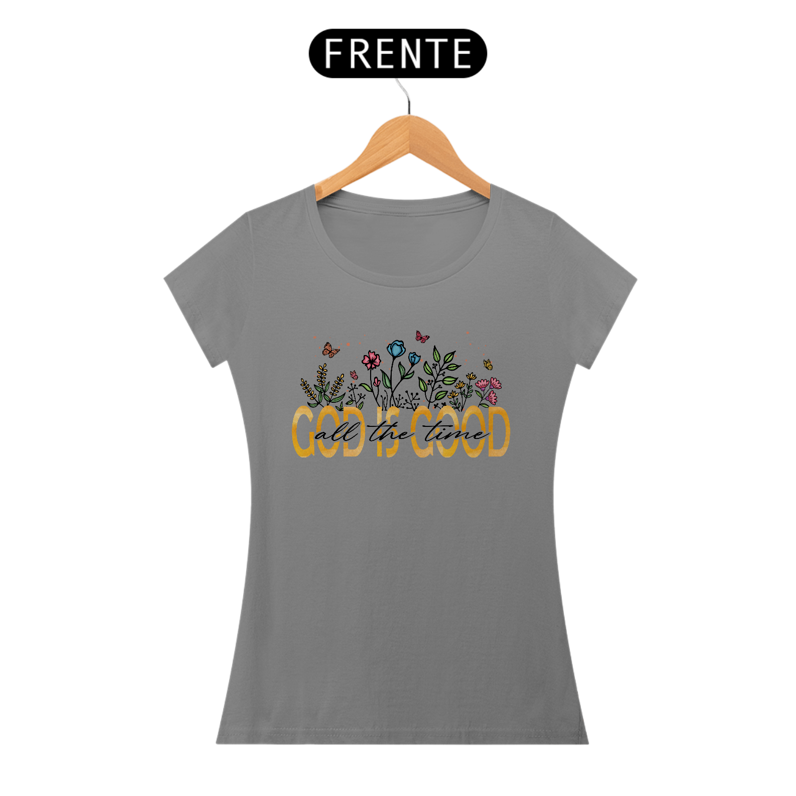 Camiseta baby long quality god is god