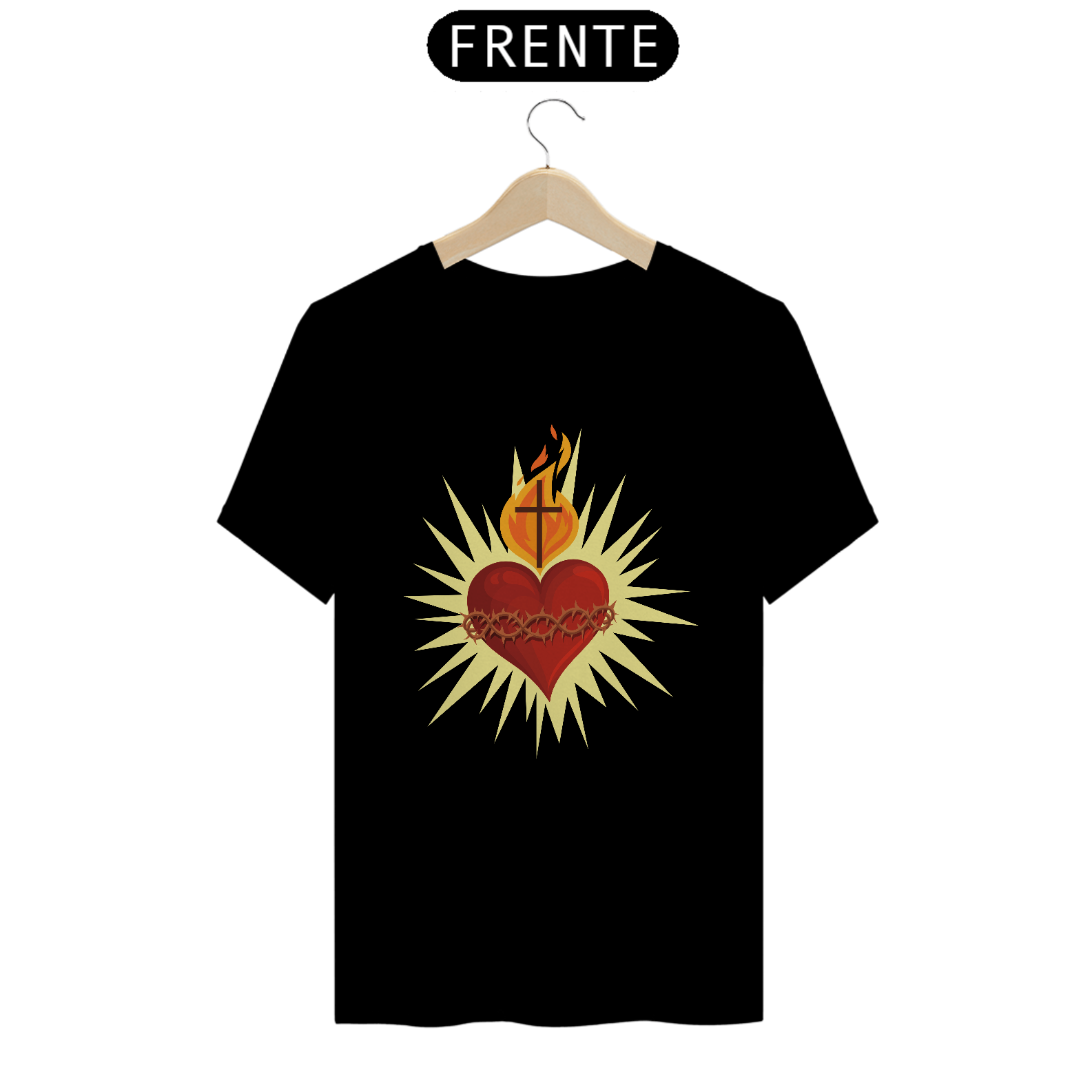 Camiseta quality Sagrado Coração de Jesus