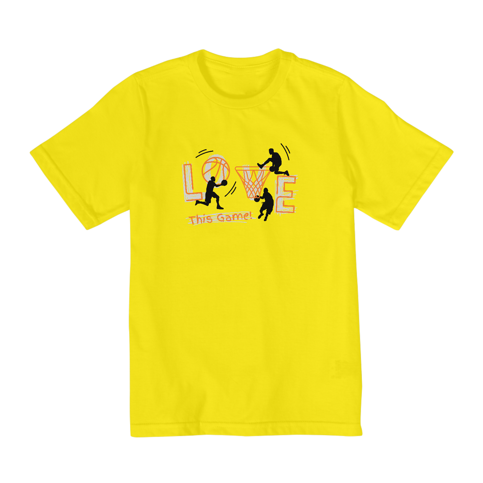 Camiseta infantil estampada basquete