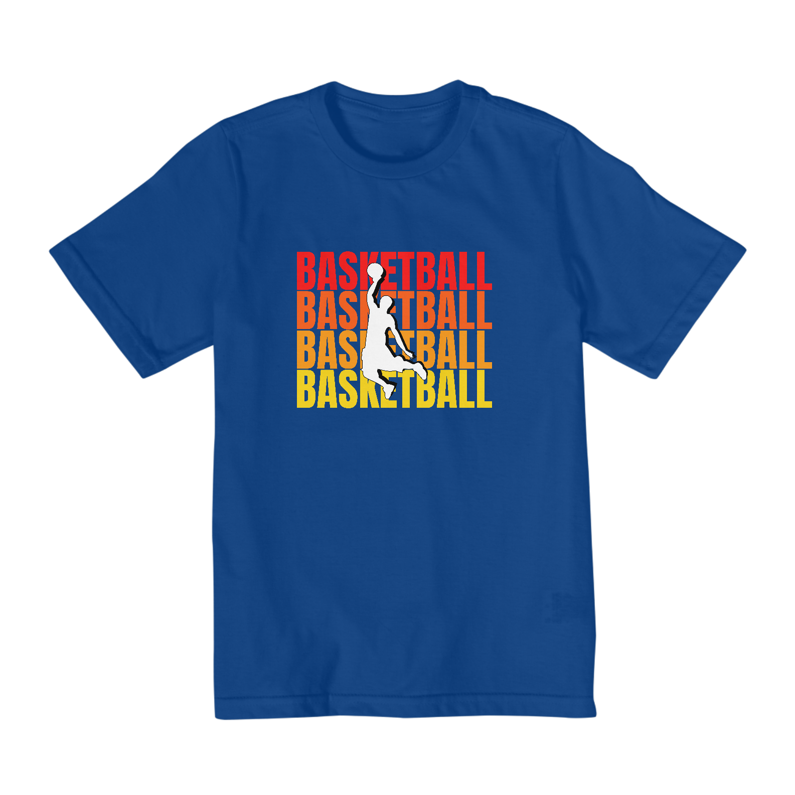 Camiseta infantil estampada basquete