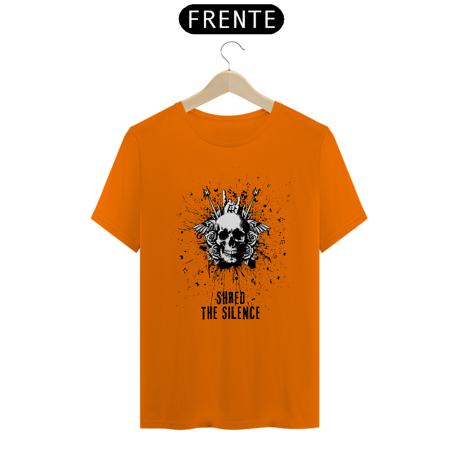 Camiseta caveira - estampa escura
