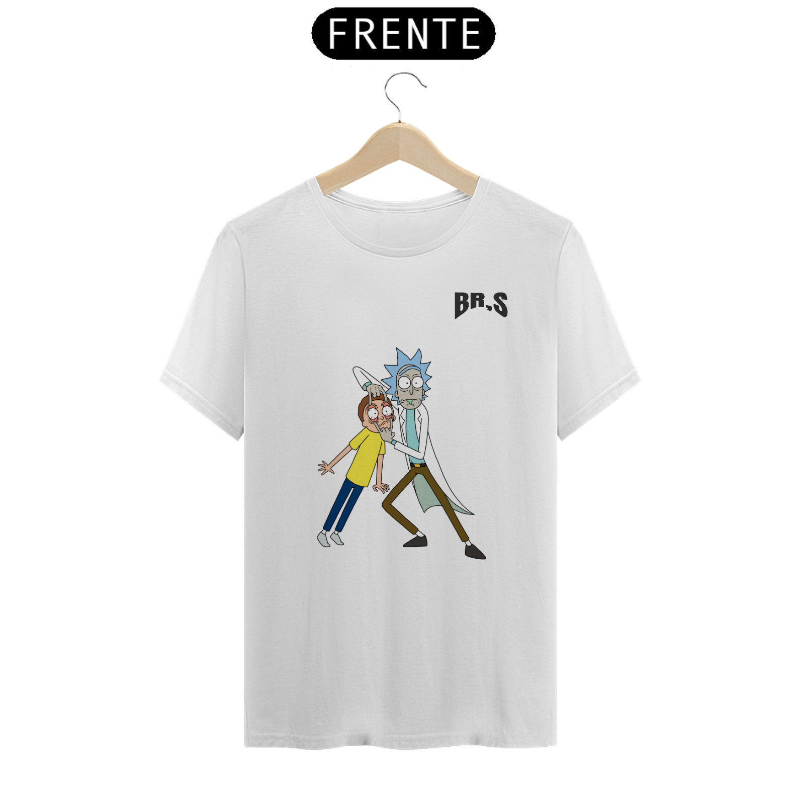 Camisa Rick and Morty White - BR`s Store