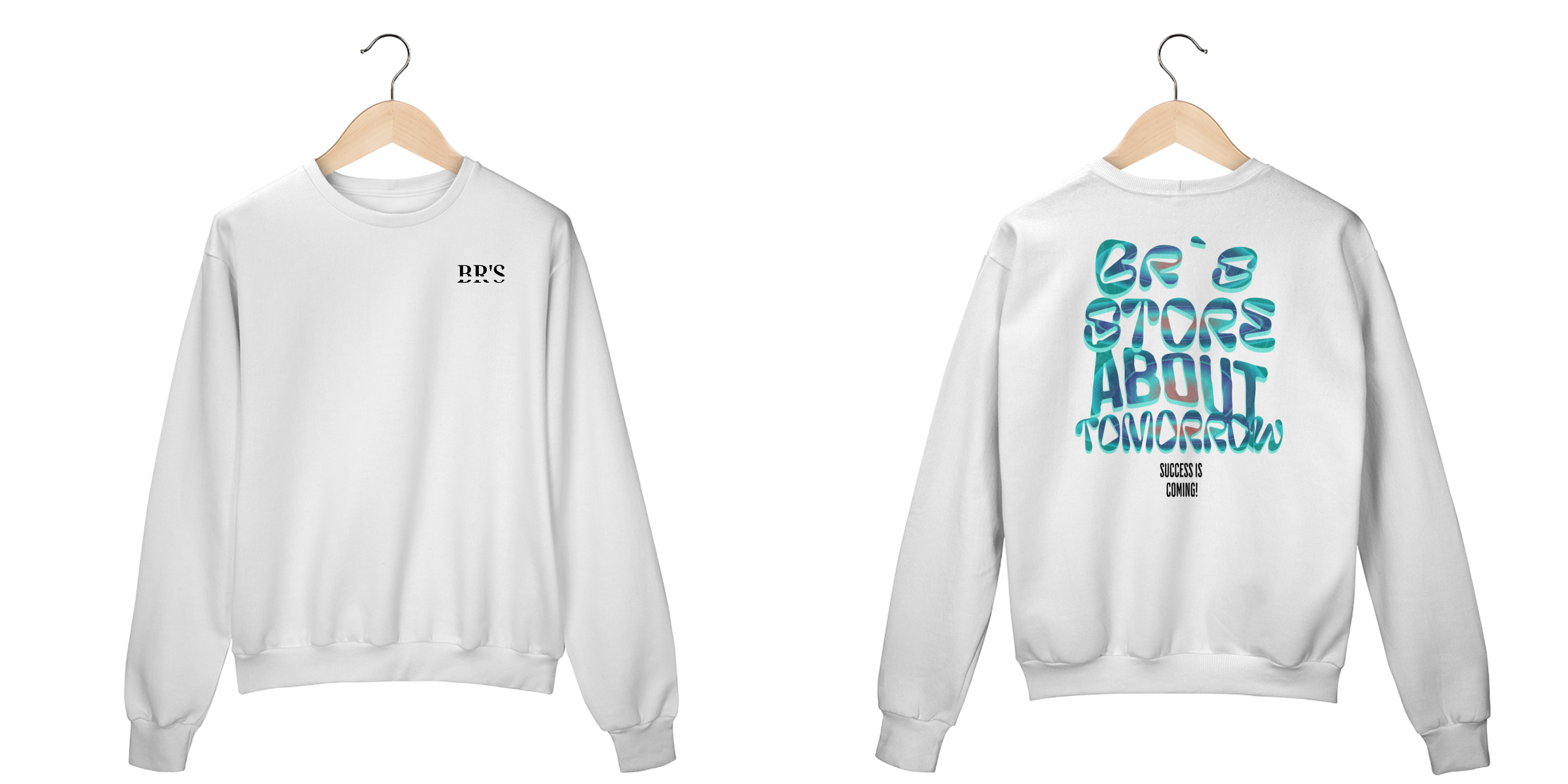 Moletom Sem Capuz White - BR`s Store