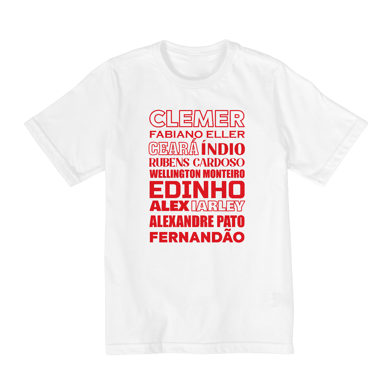 CAMISETA INFANTIL 2 A 8 INTERNACIONAL ESQUADRÃO - MUNDIAL 2006