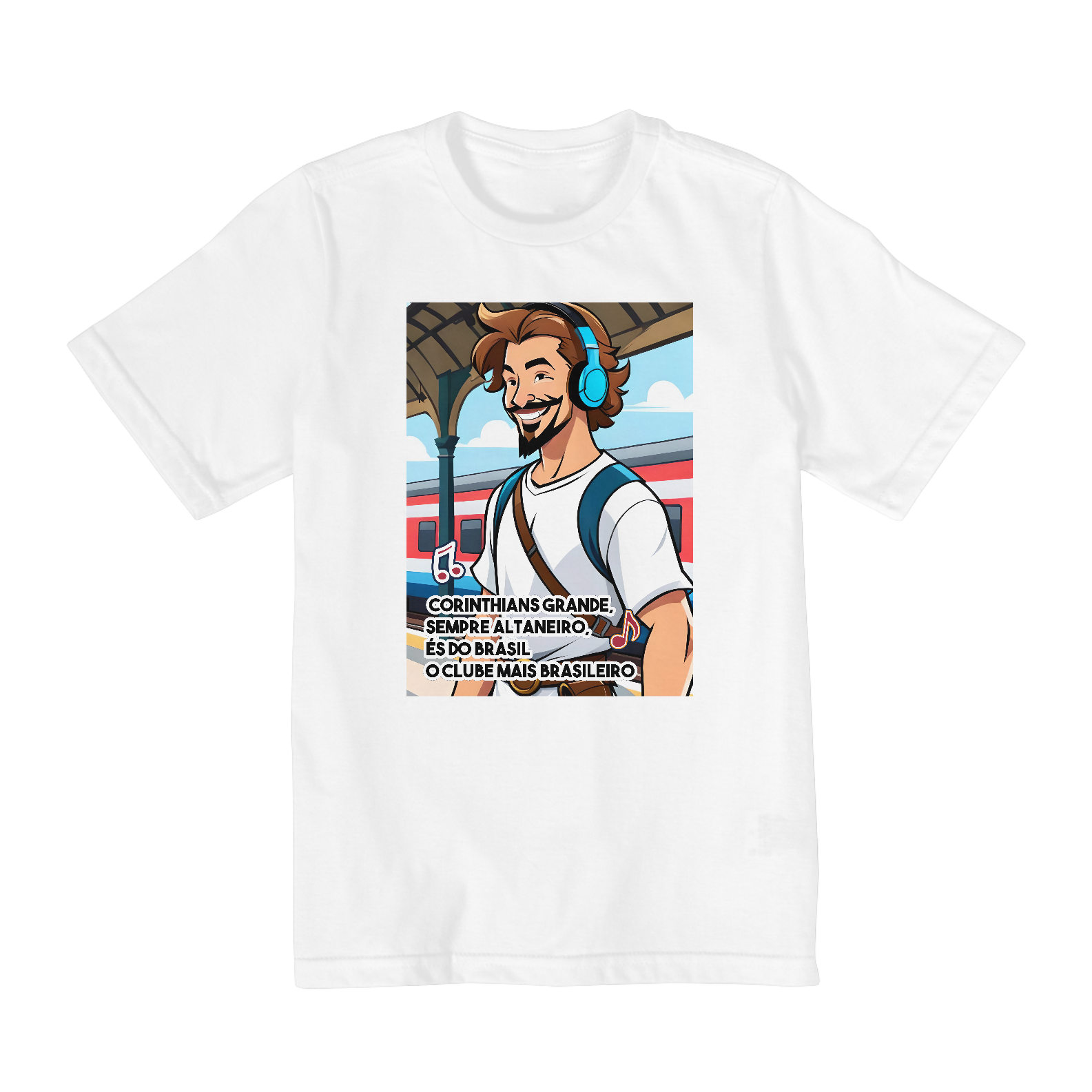 CAMISETA INFANTIL 2 A 8 CORINTHIANS MASCOTES #2