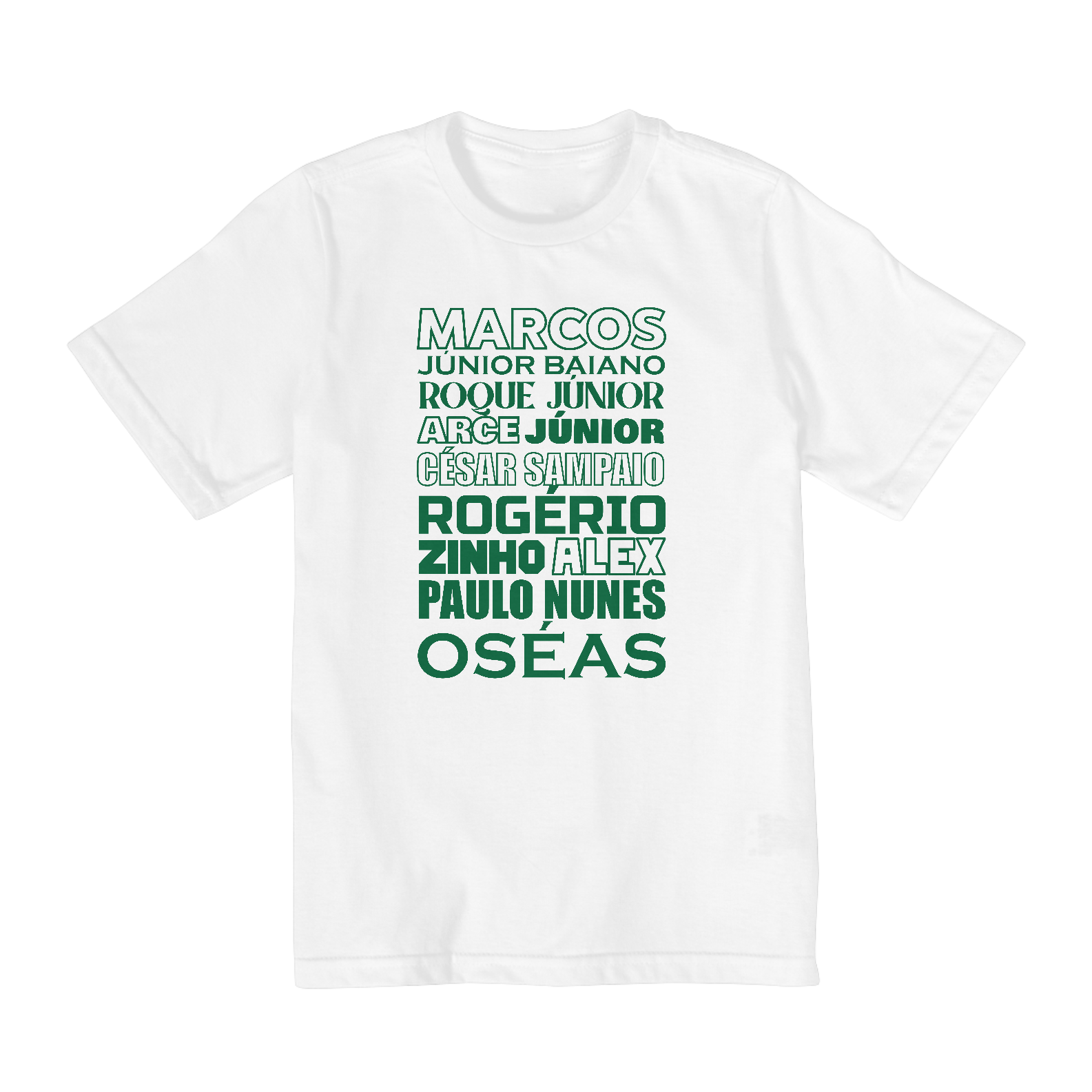 CAMISETA INFANTIL 10 A 14 PALMEIRAS ESQUADRÃO 1999