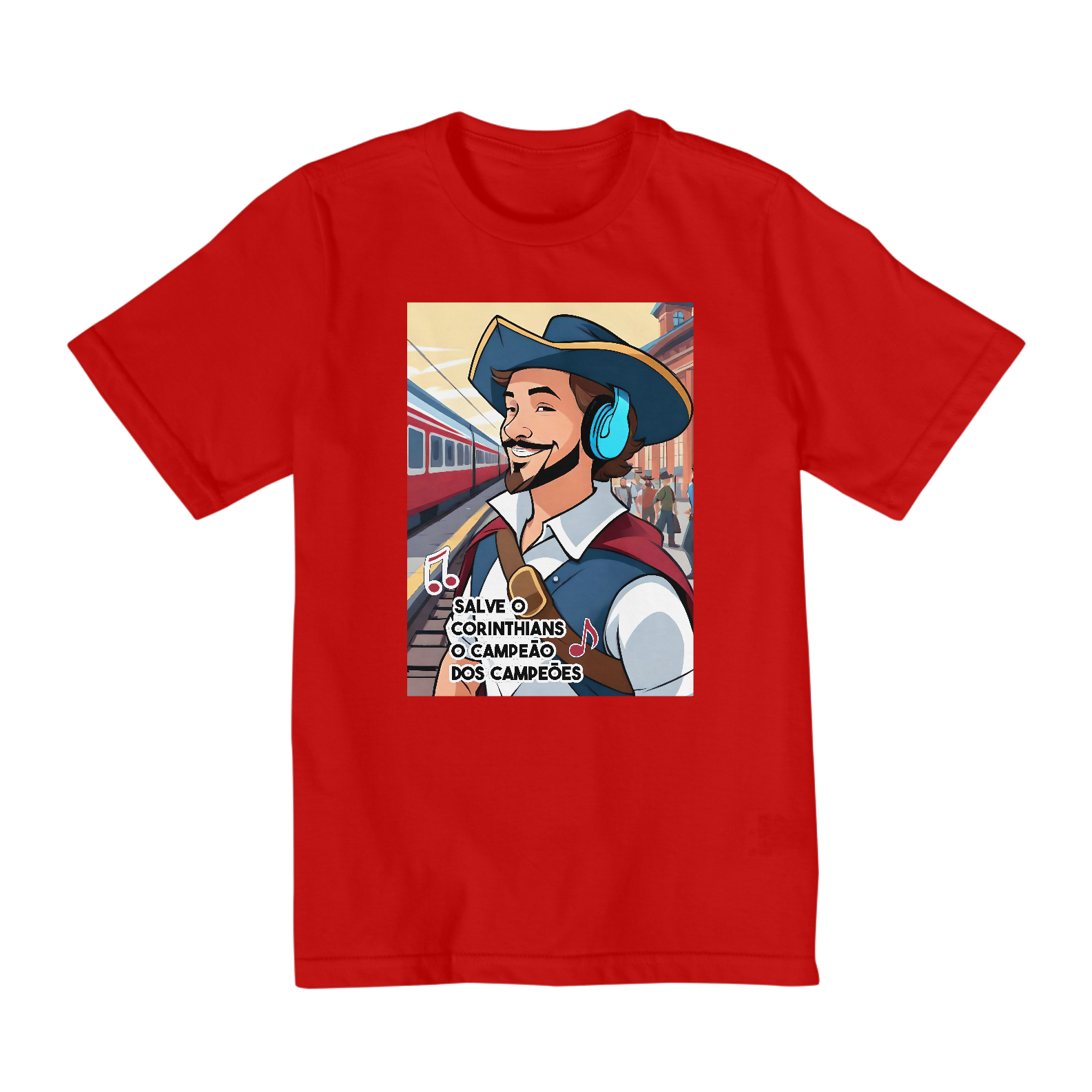 CAMISETA INFANTIL 2 A 8 CORINTHIANS MASCOTES #1