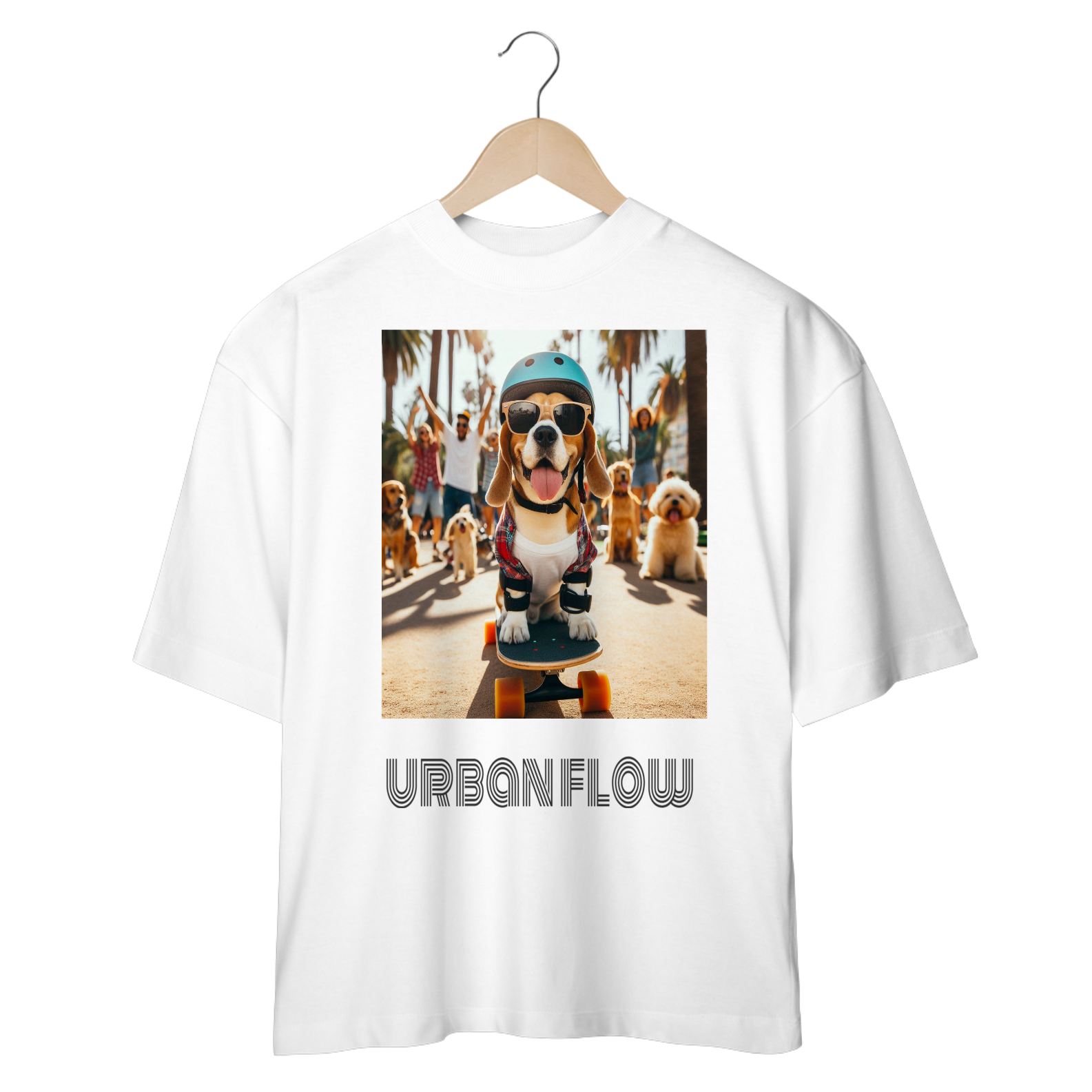 Camiseta Oversized Urban Flow unisex
