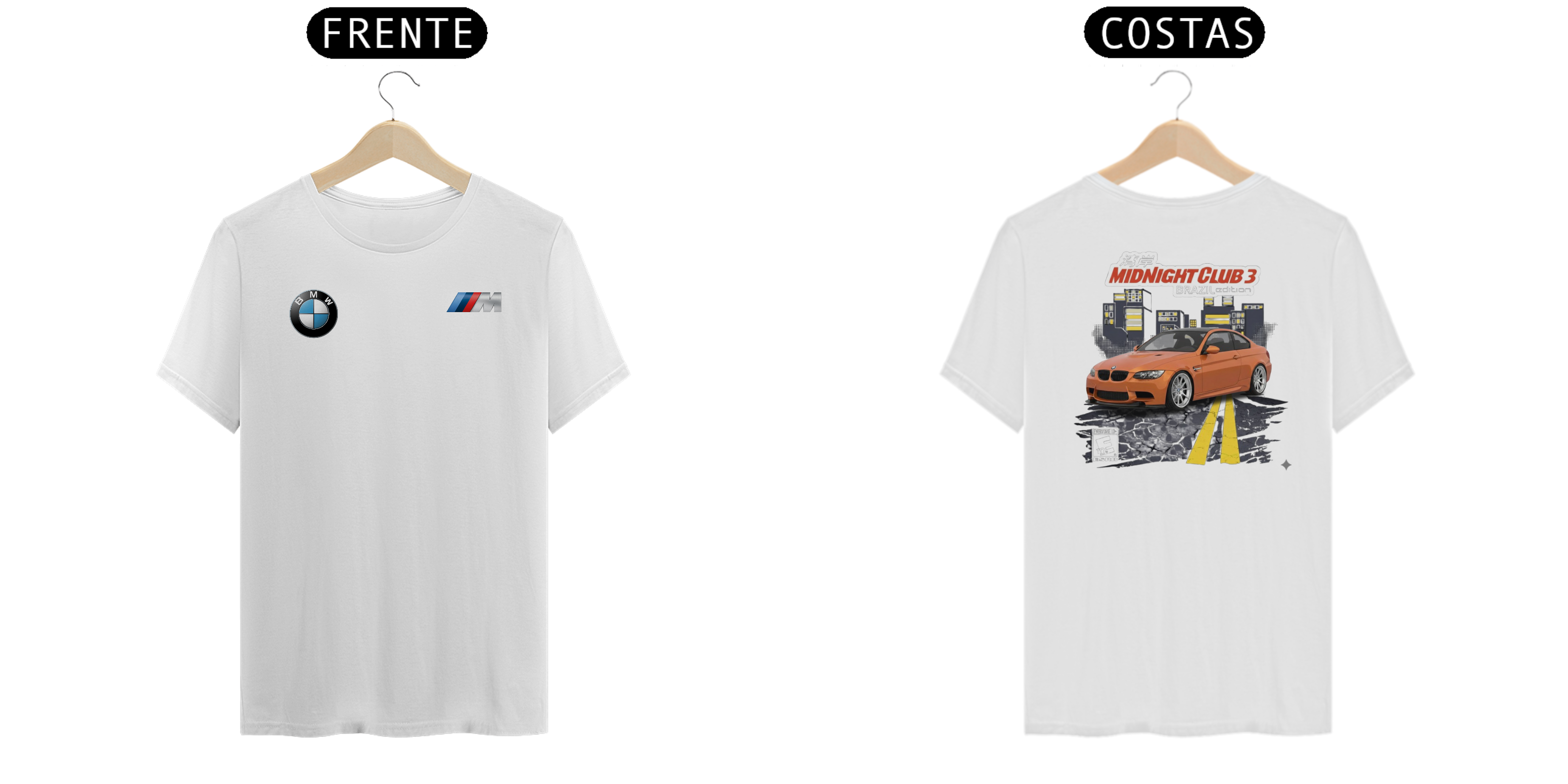 CAMISA BMW M3 E90 MIDNIGHTCLUB BRASIL