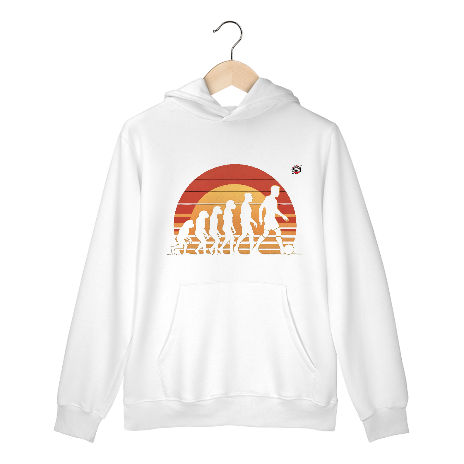 Evolução do Futebol – A História que Virou Paixão - Moletom Canguru