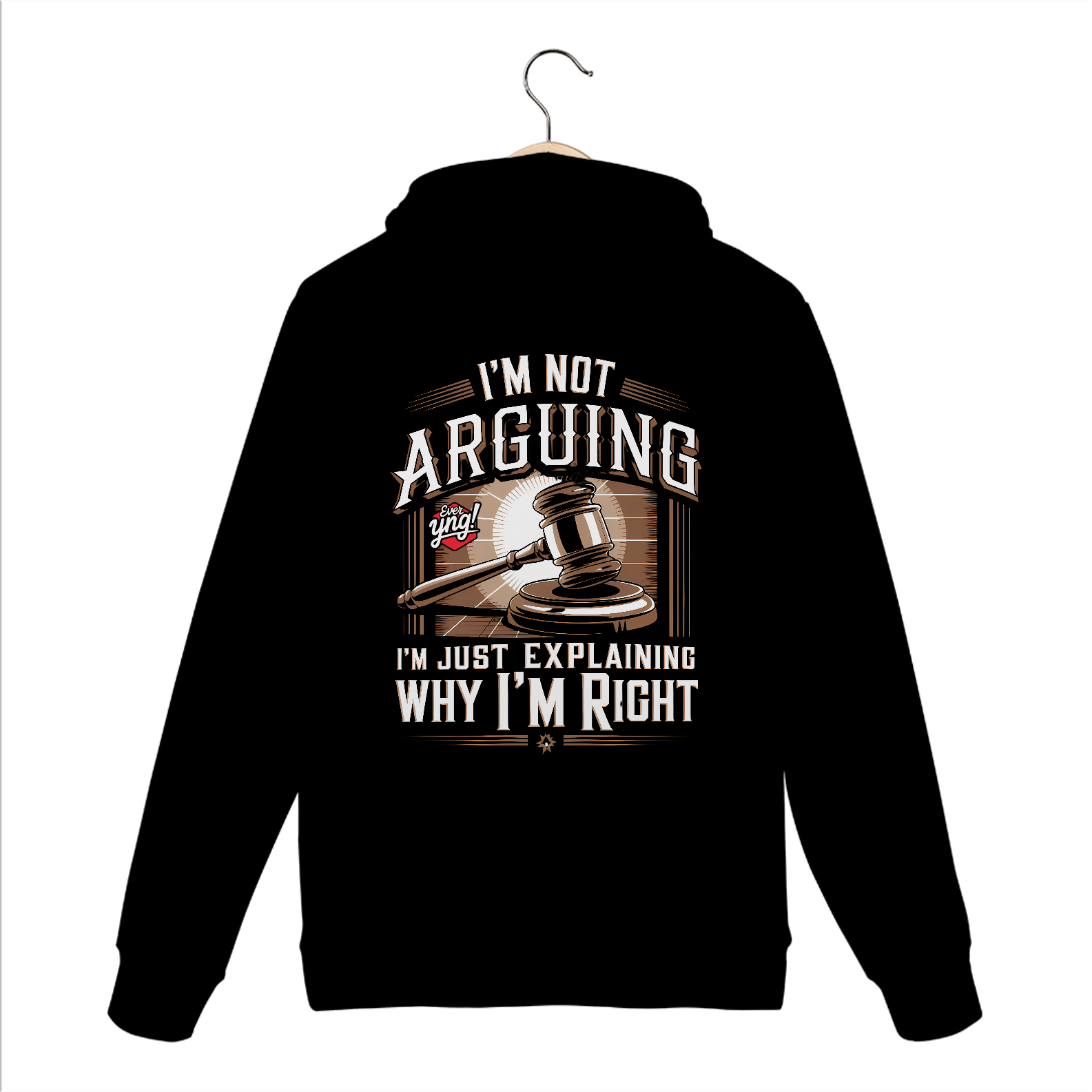 Discussão ou Explicação? Moletom Canguru Costas