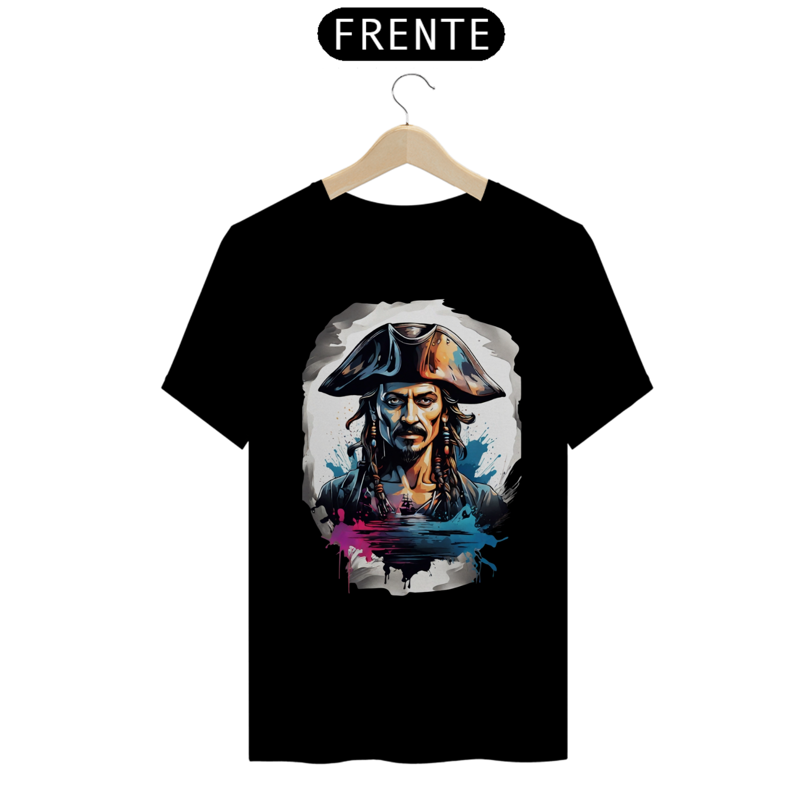 Pirata Implacável – Camiseta Premium (UNISSEX)