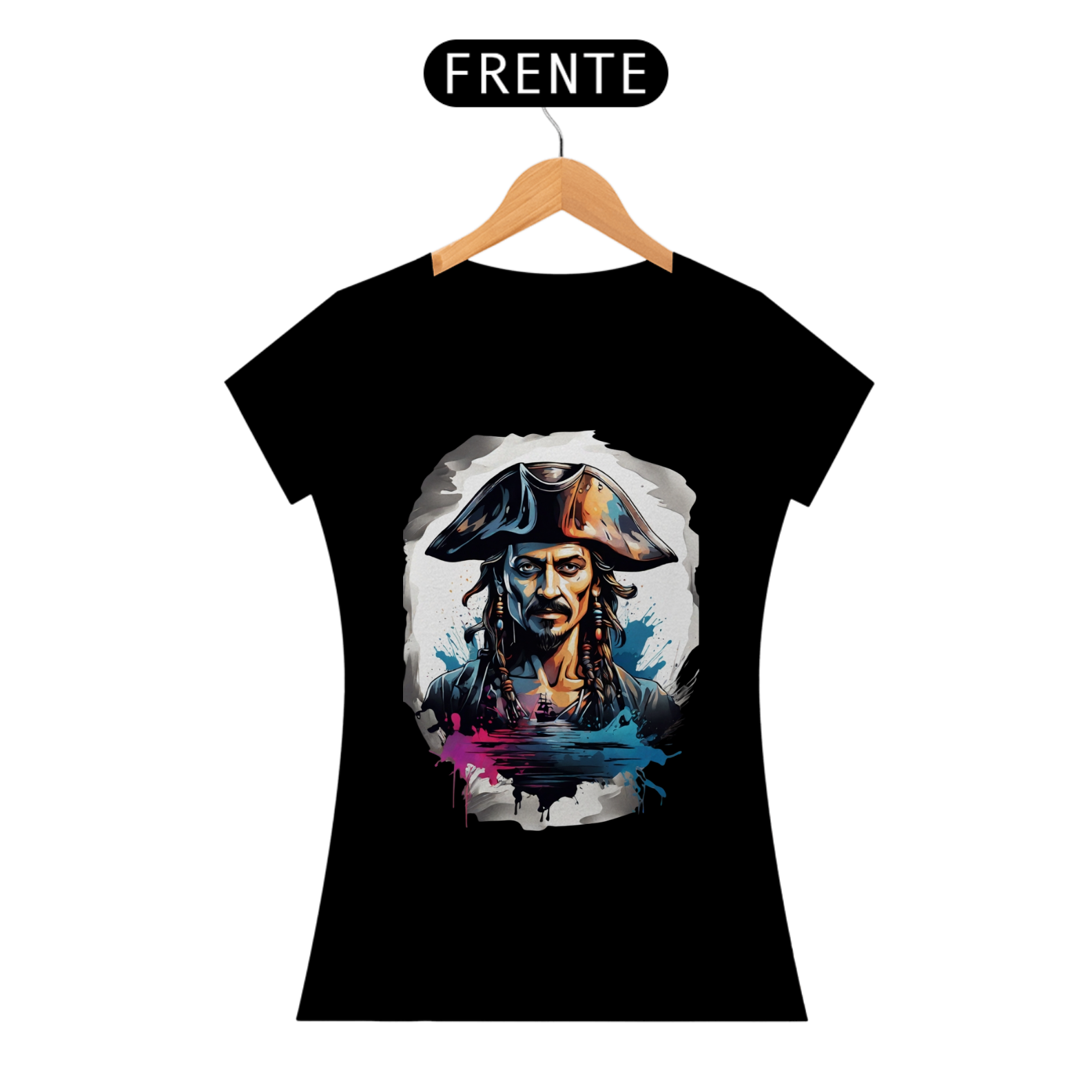 Pirata Implacável – Camiseta Premium (FEMININA)