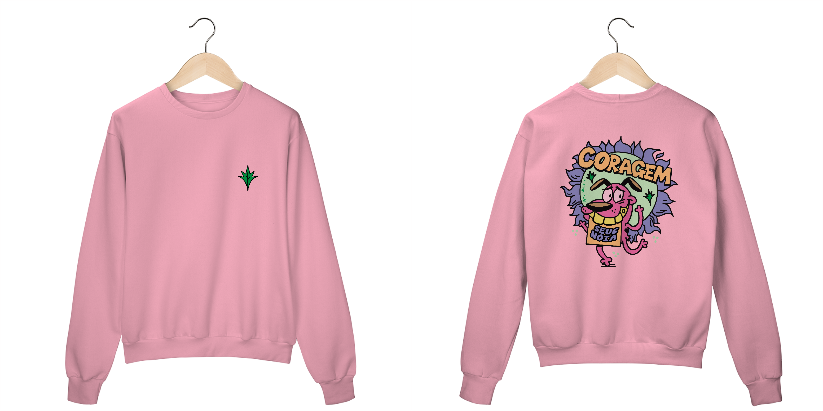 Moletom Coragem seus nóia