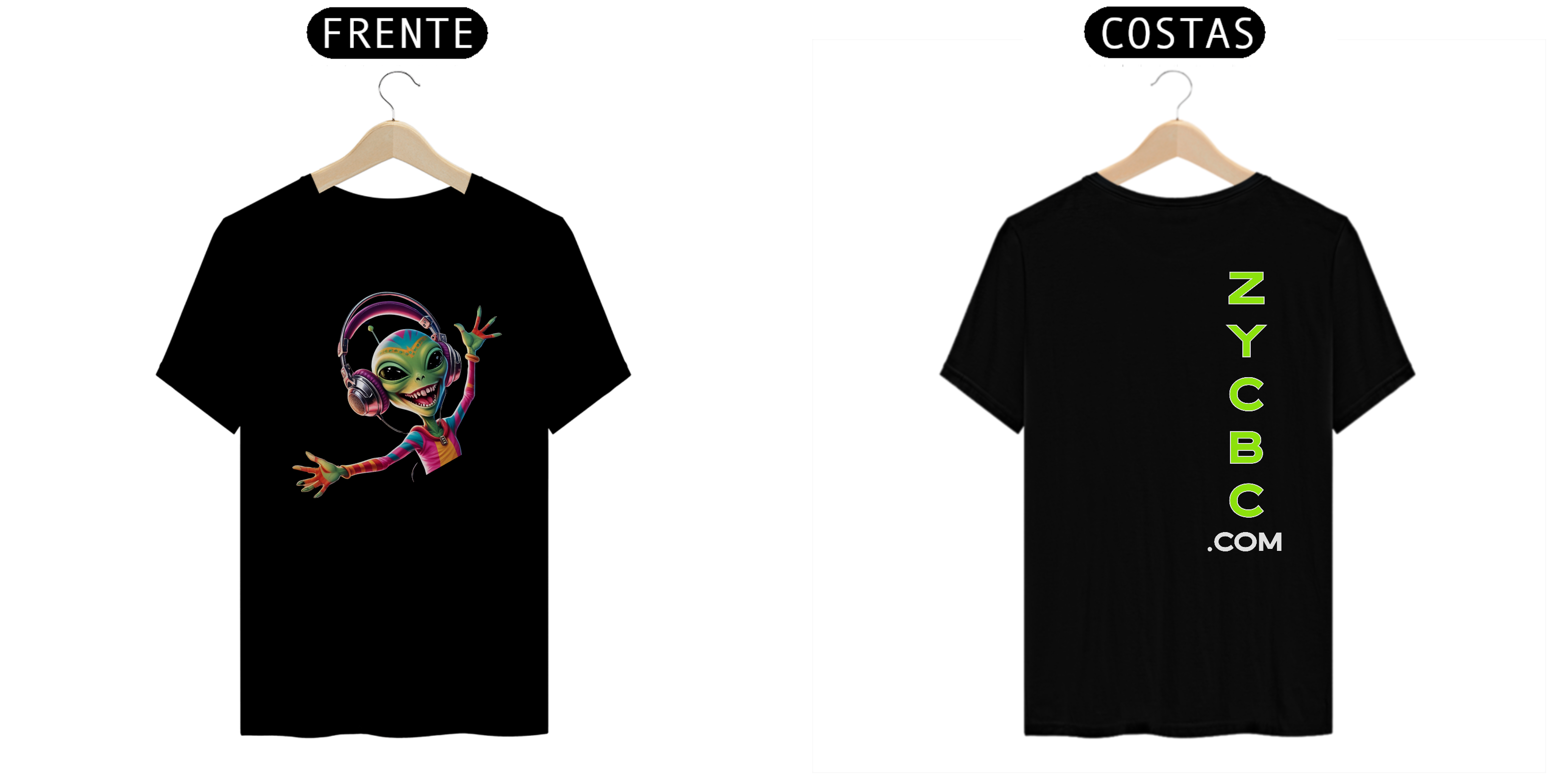 T-SHIRT MASC ALIEN 002