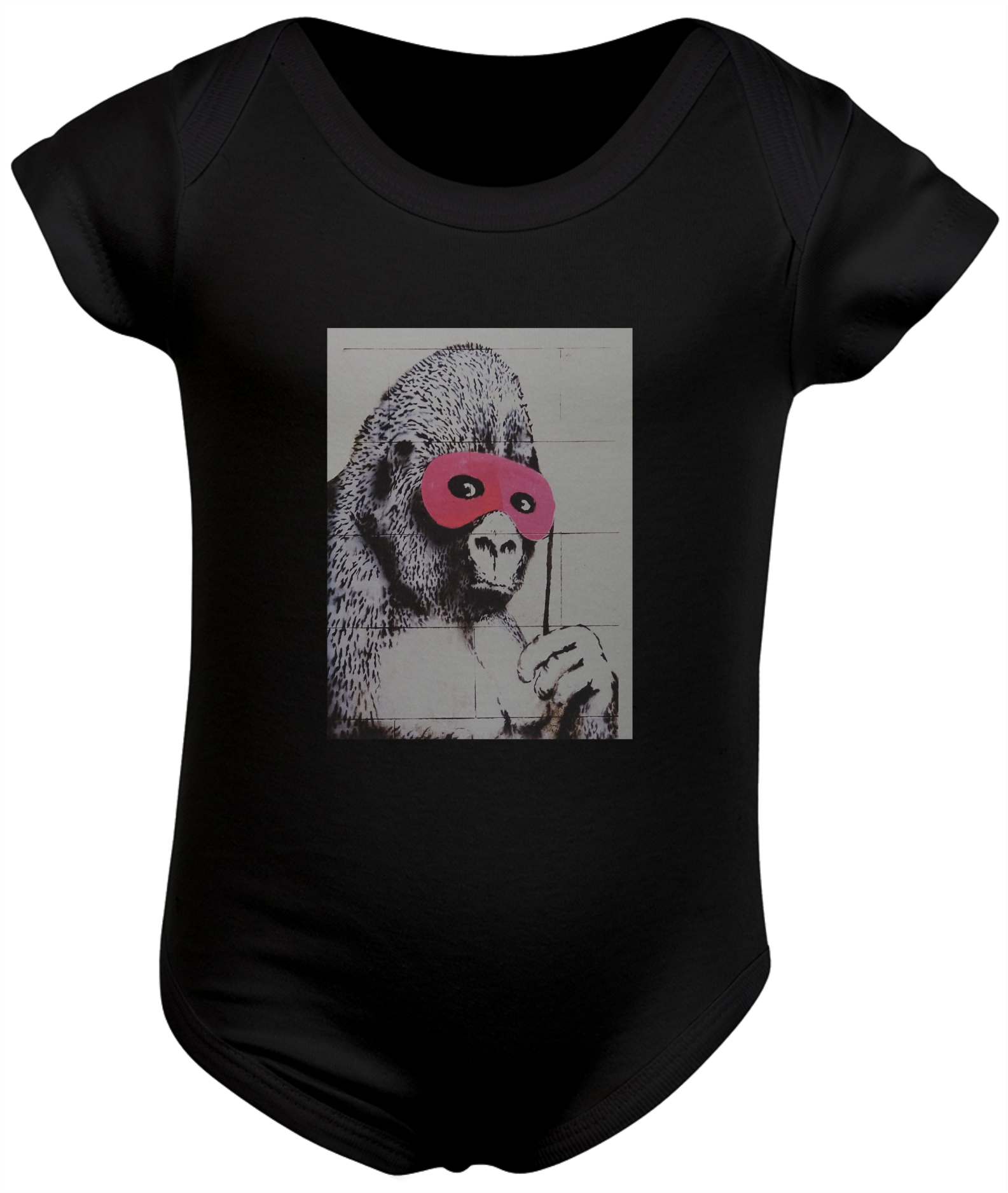 Gorilla in a Pink Mask