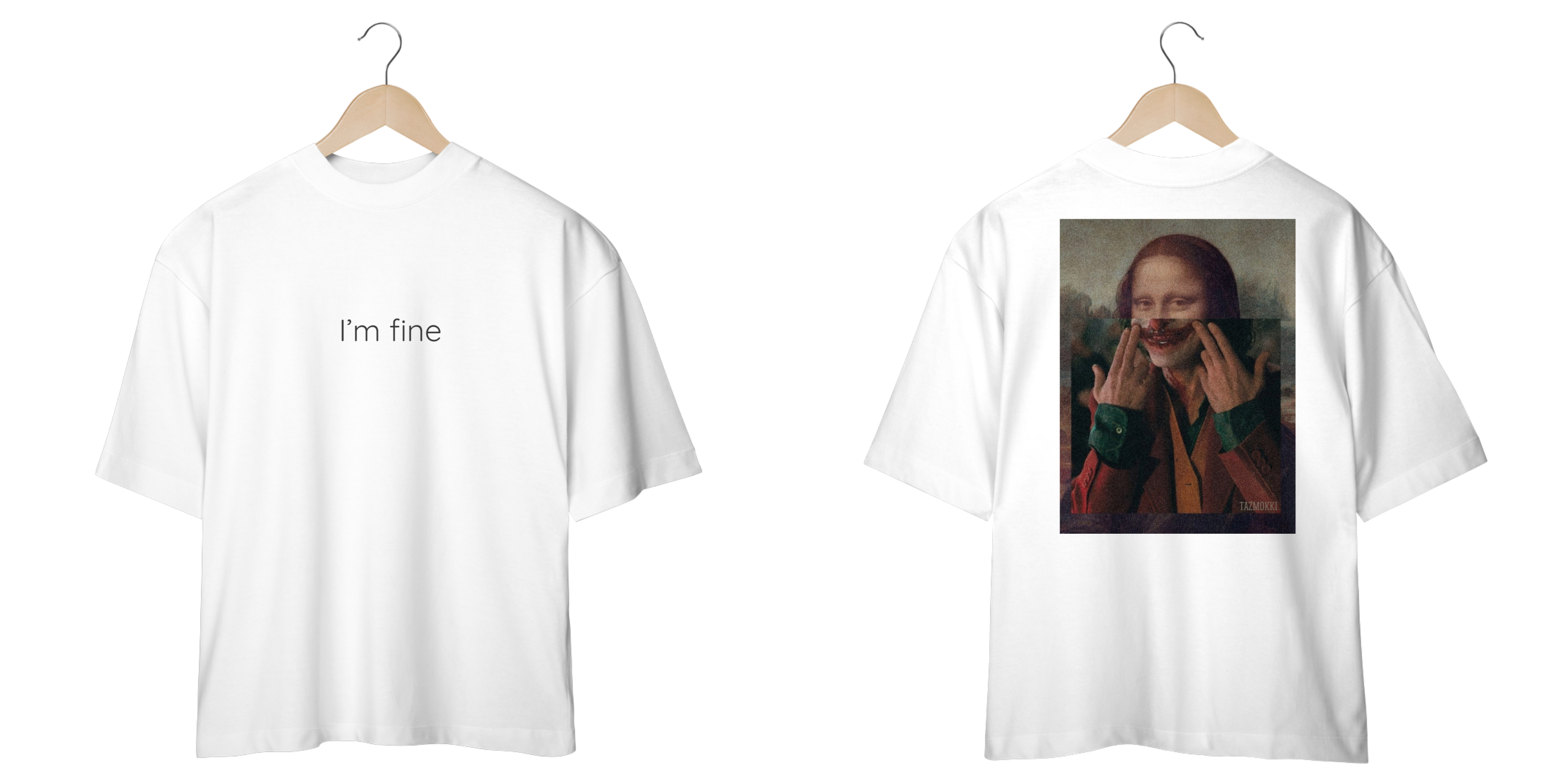 Camiseta Oversized - I’m fine - Joker